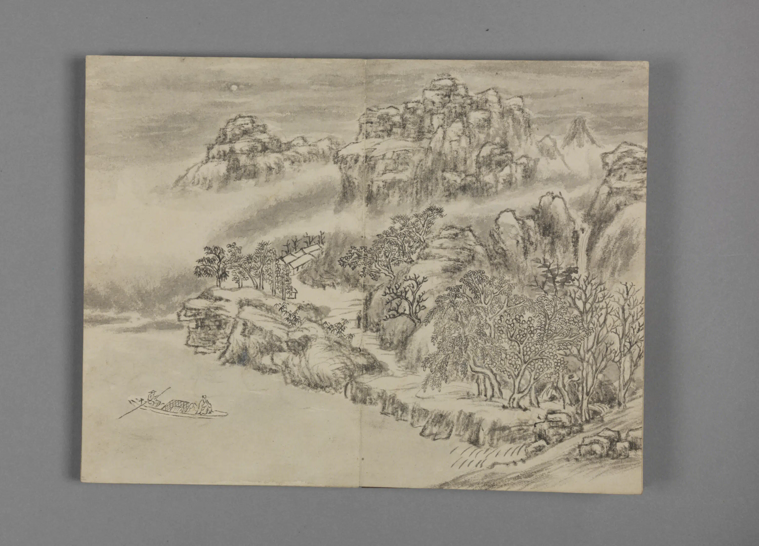 清代【董邦达】《山水册-2(8开)》 第2张 清代【董邦达】《山水册-2(8开)》 第2张