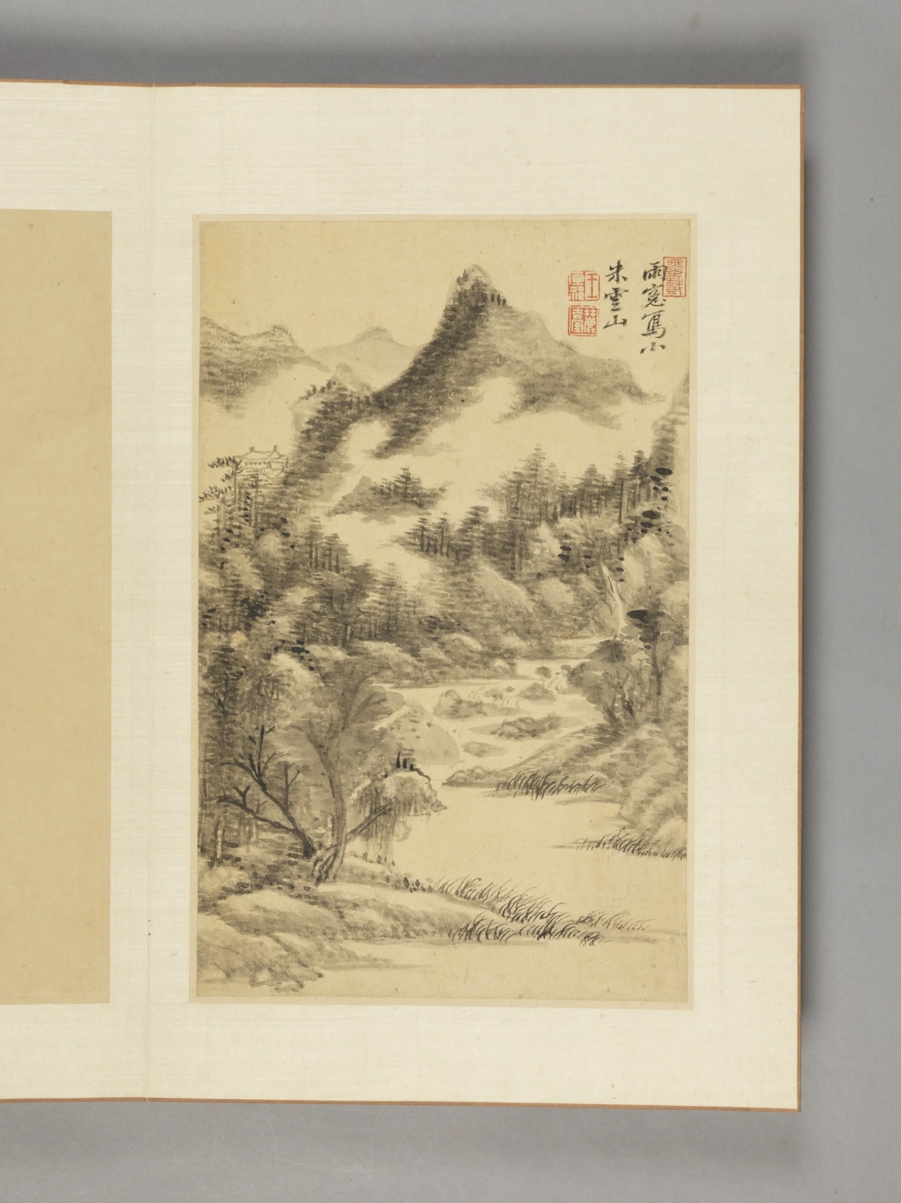清代【王原祁】《山水册（14开）》 第7张