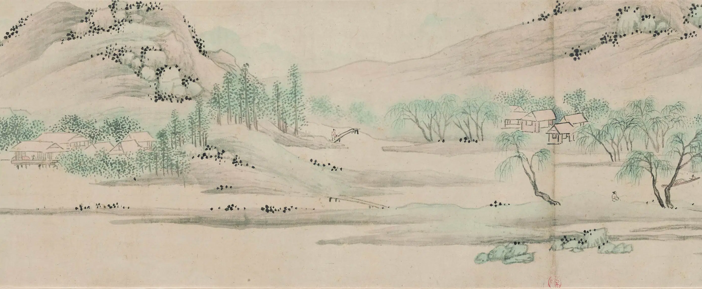明朝【沈周】《西山图卷》 第5张