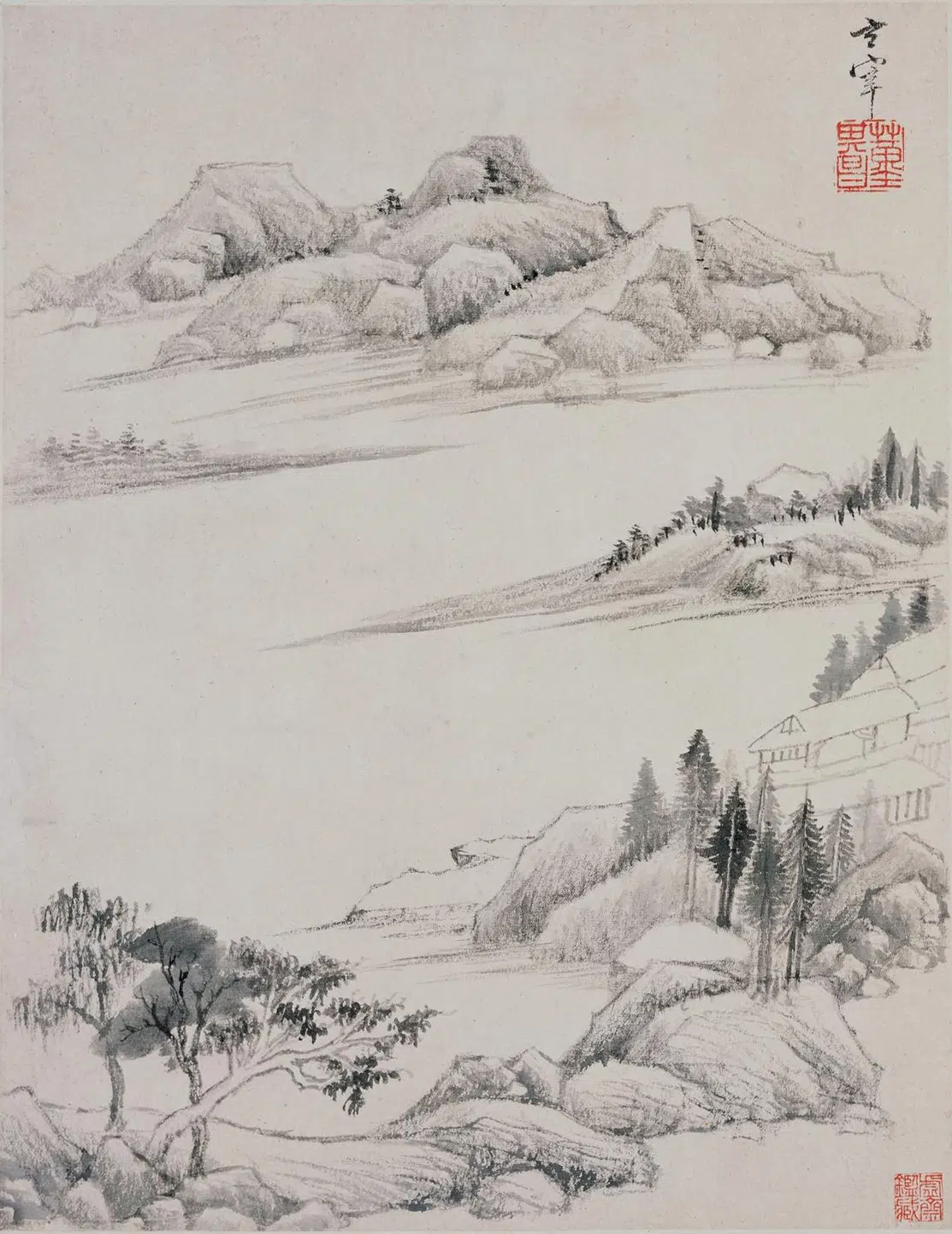 明朝【董其昌】《宝华山庄图册》 第7张 明朝【董其昌】《宝华山庄图册》 第7张