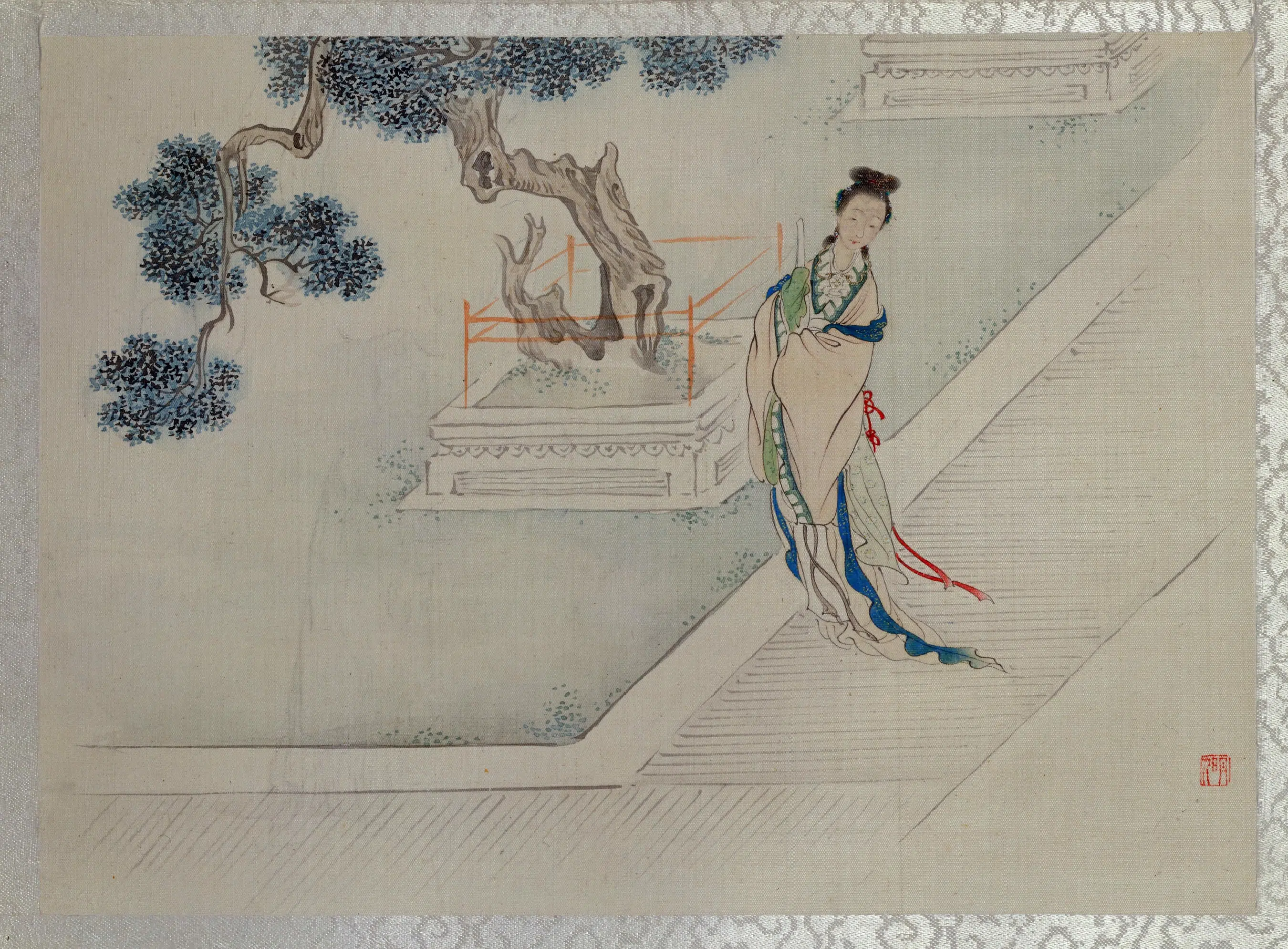 清代【费丹旭】《十二金钗图册》 第11张
