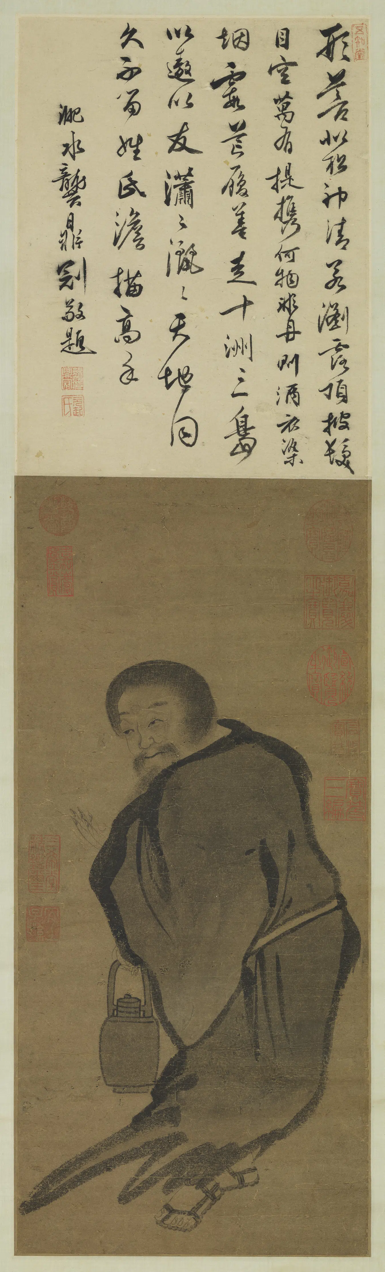 宋代《宋人泼墨仙人图轴》