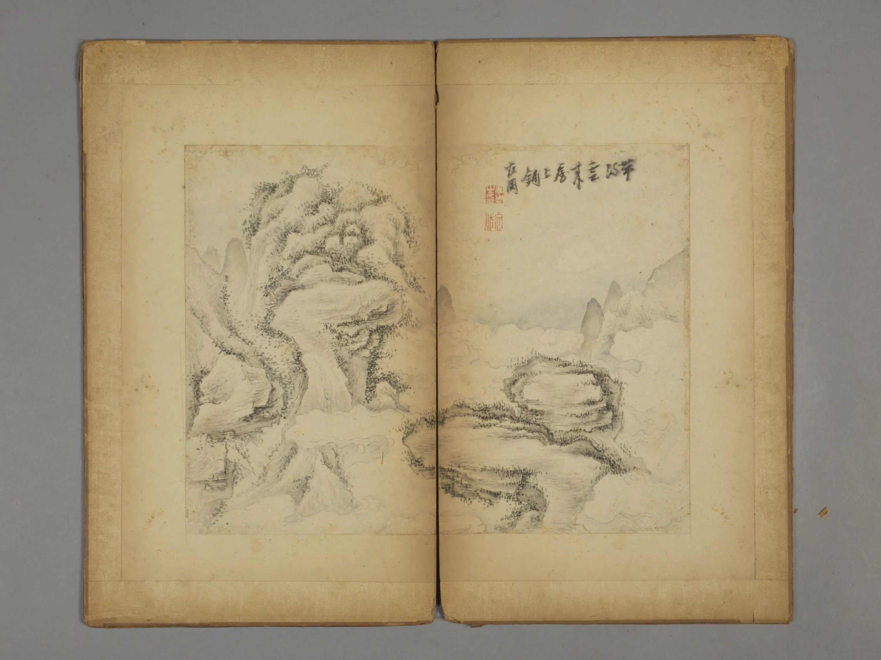 清代【上官周】《山水册（10开）》 第5张