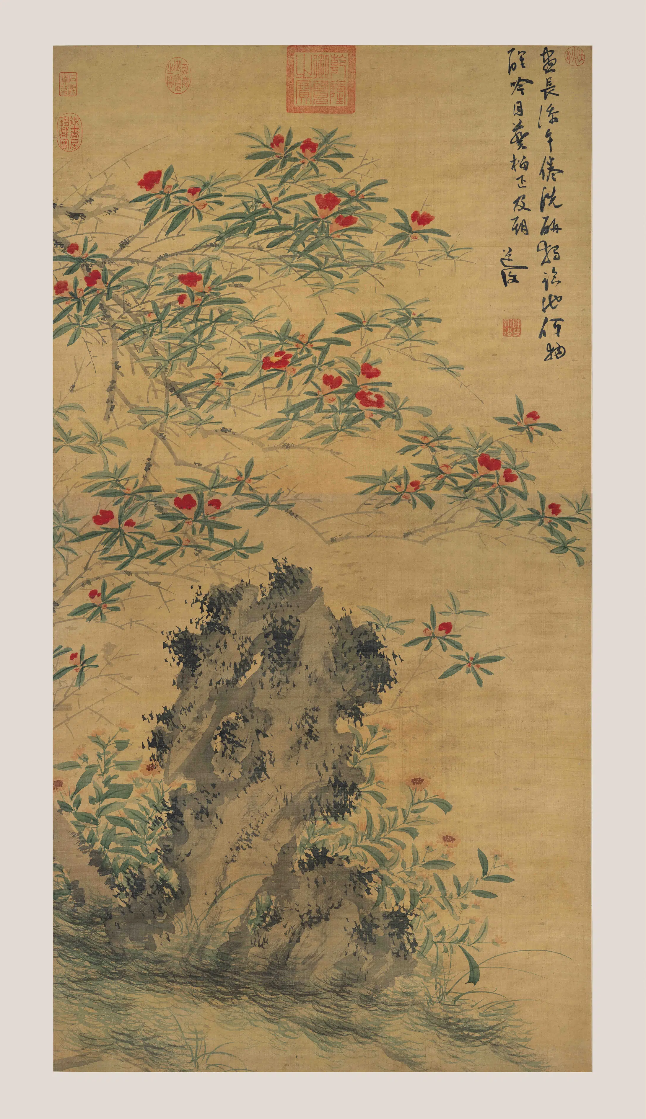 明朝【陈淳（道复）】《花卉图轴-1》