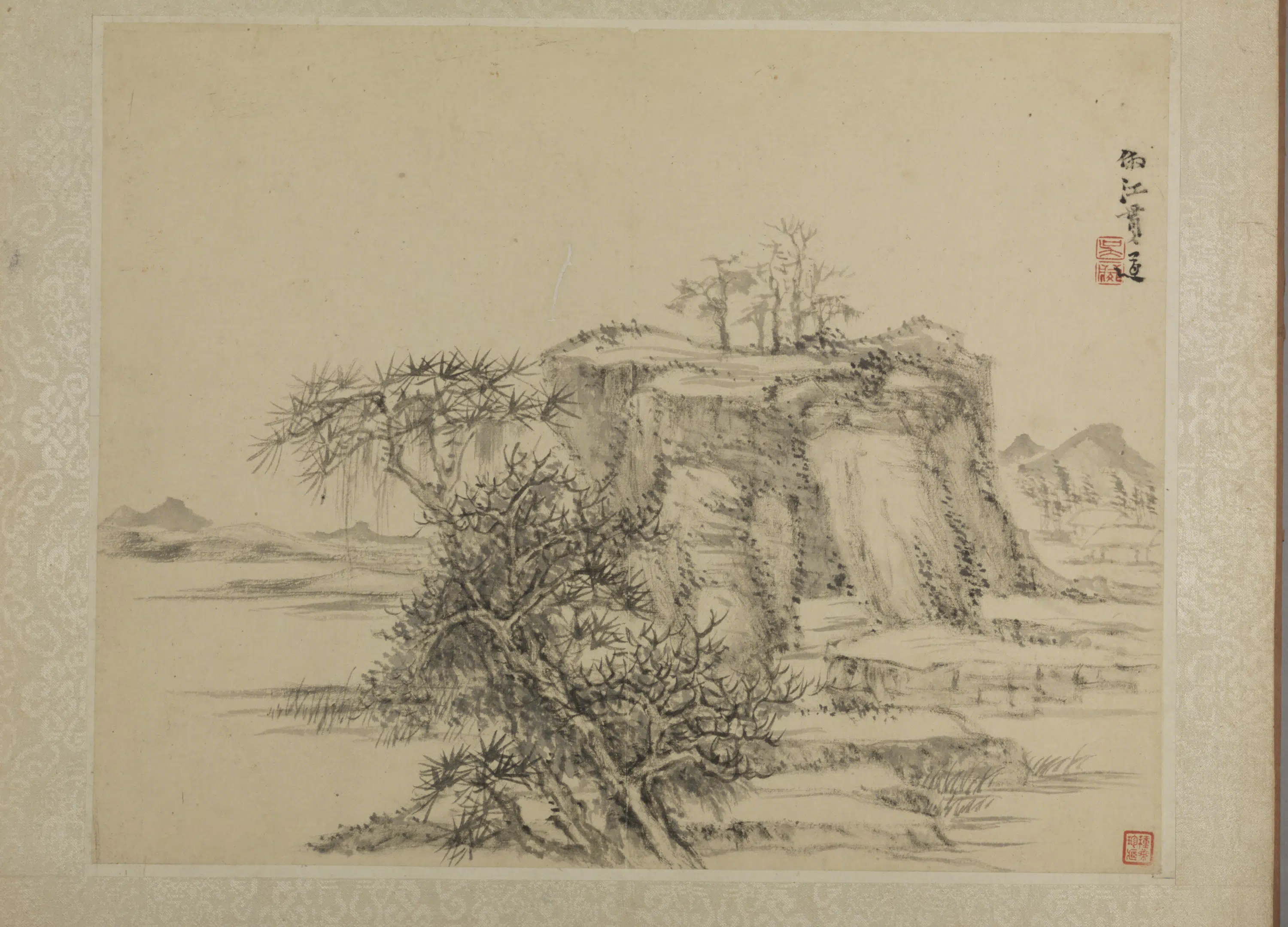 清代【吴麐】《仿古山水册》 第10张