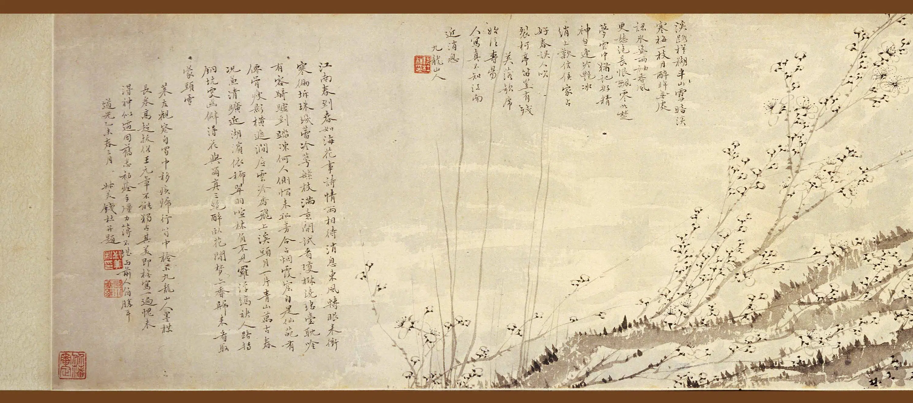 清代【钱杜】《梅花图卷》