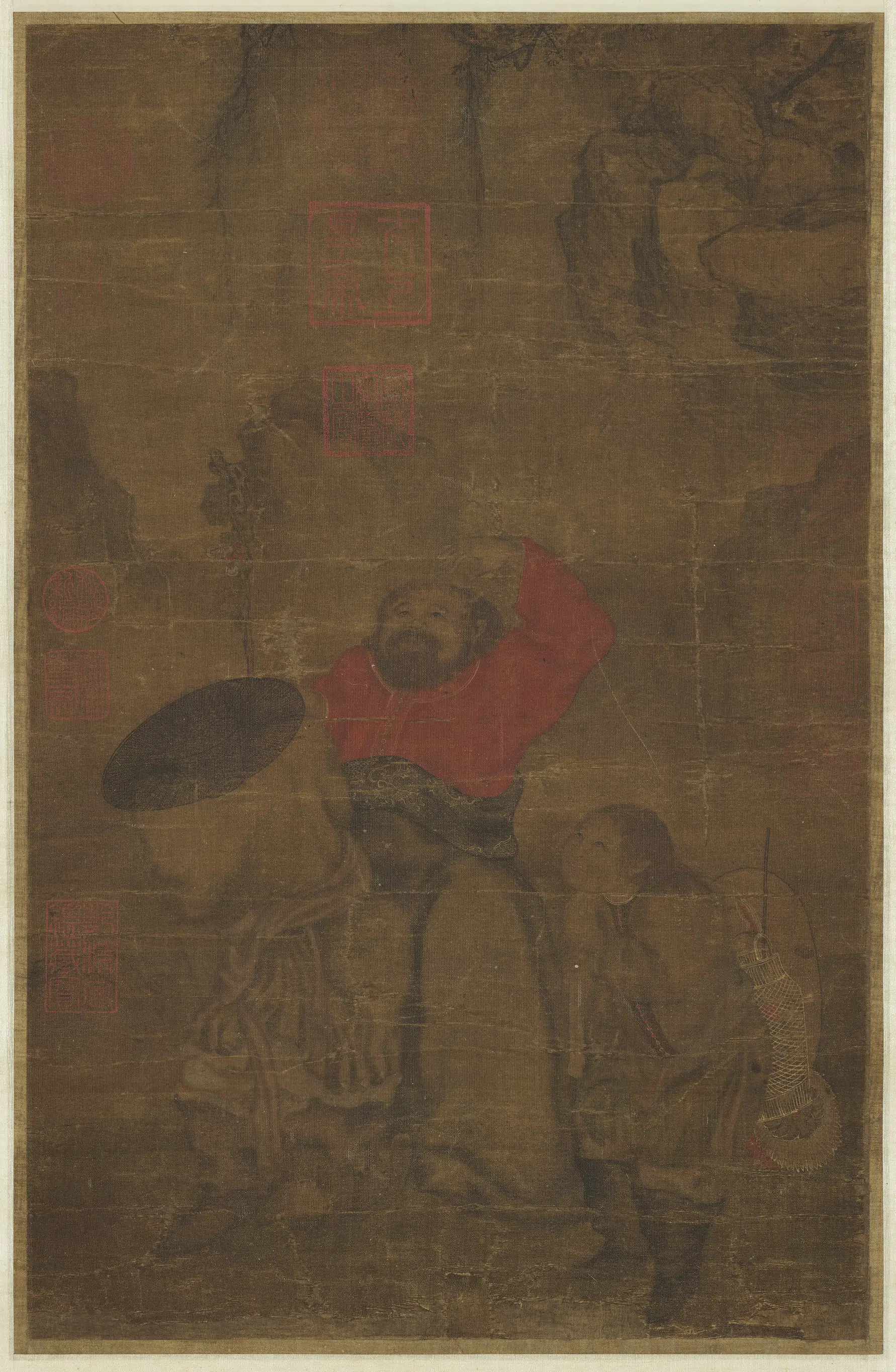 宋代《宋人画罗汉图轴-2》