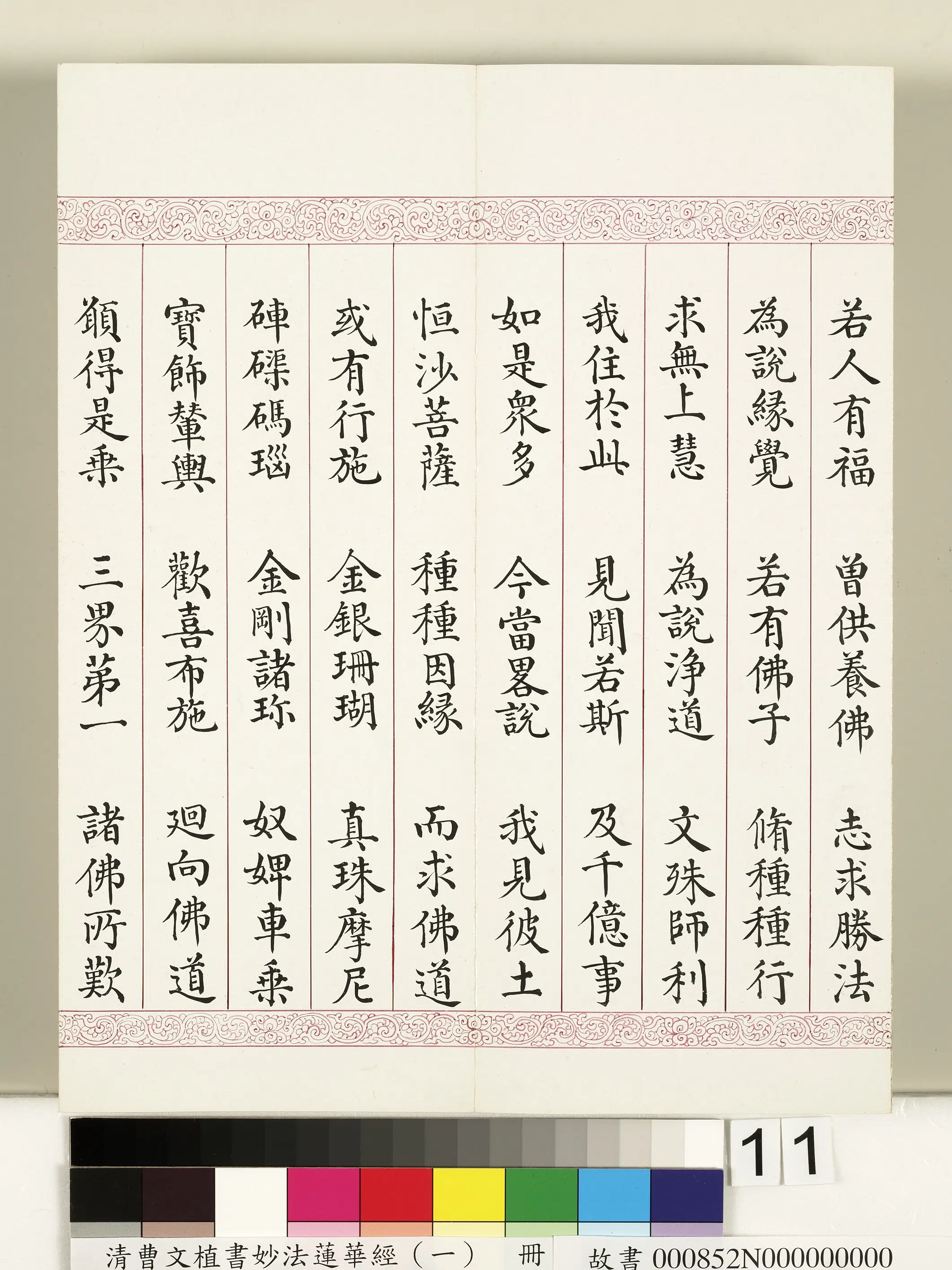 清代【曹文埴】《妙法莲华经(一)册》 第3张 清代【曹文埴】《妙法莲华经(一)册》 第3张