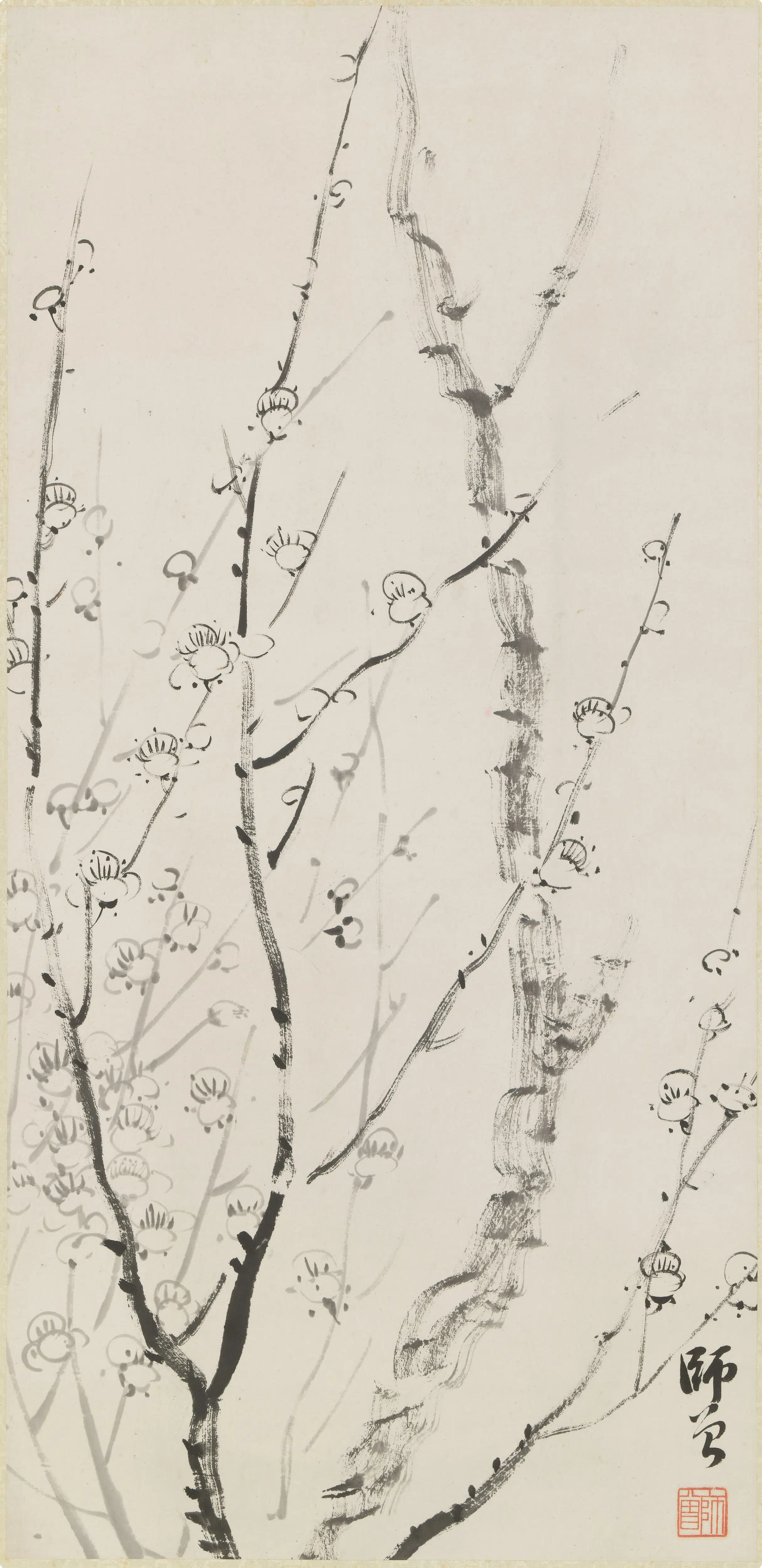近现代【陈师曾(衡恪)】《墨梅图轴》