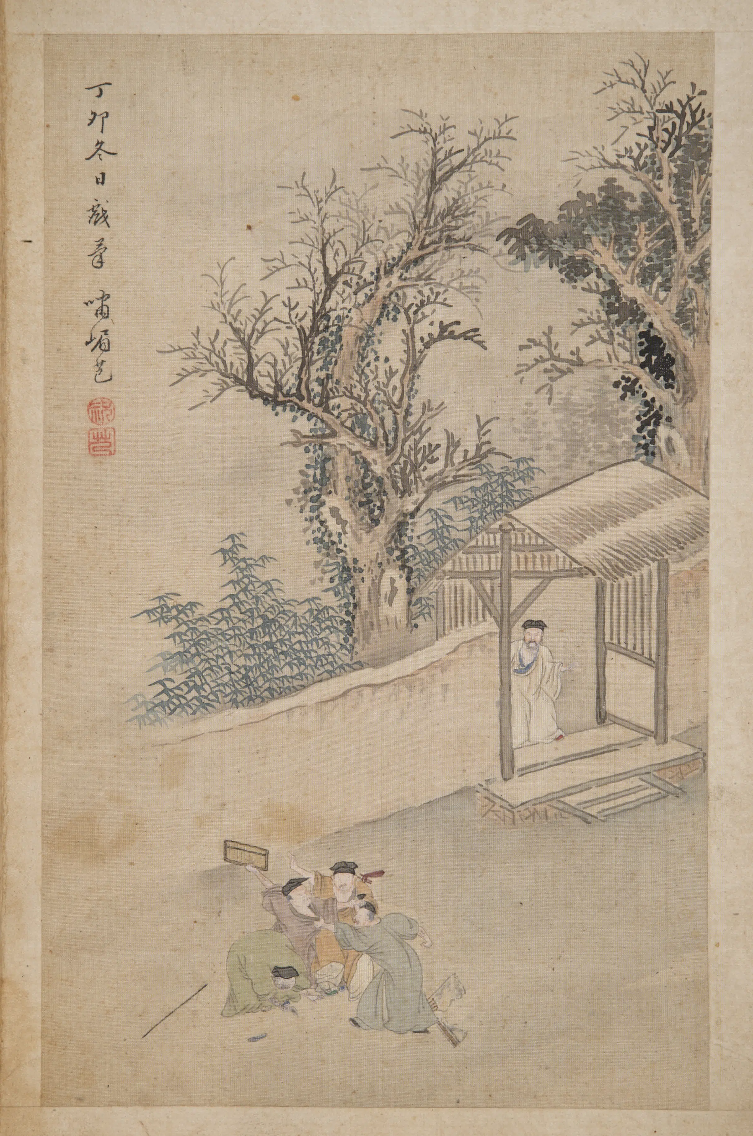 清代【祝芑】《人物册页》