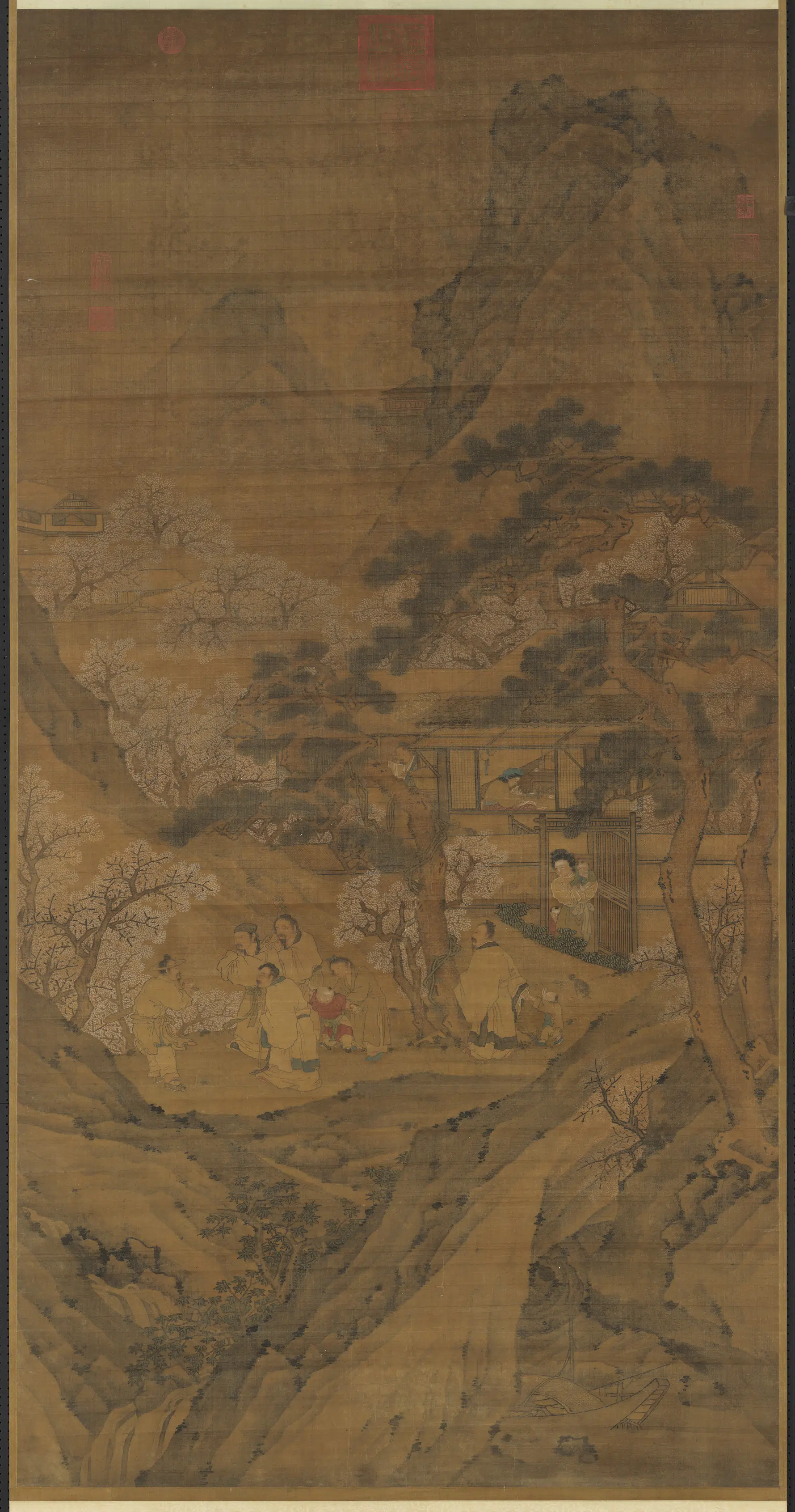 宋代《宋院本桃花源图轴》