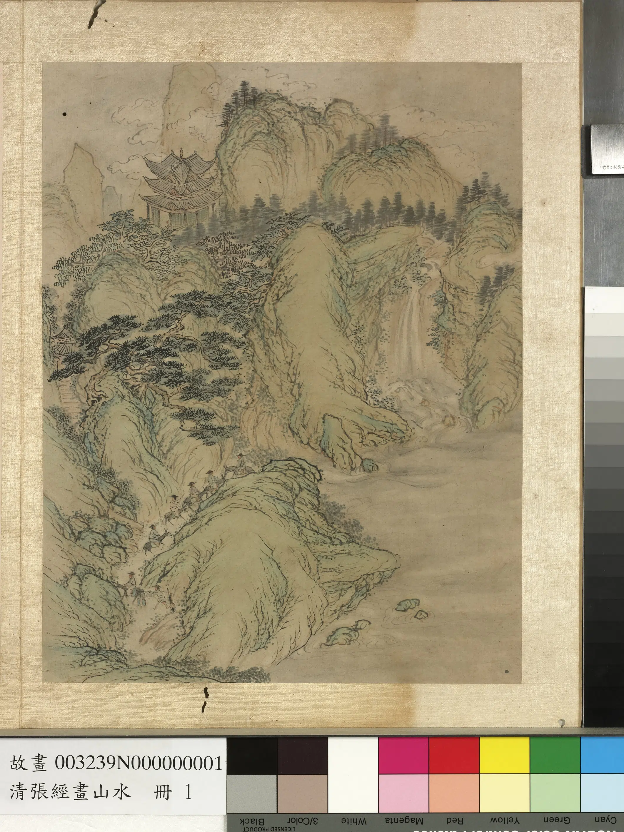 明朝【张经】《画山水册-策驴寻胜》 第1张 明朝【张经】《画山水册-策驴寻胜》 第1张