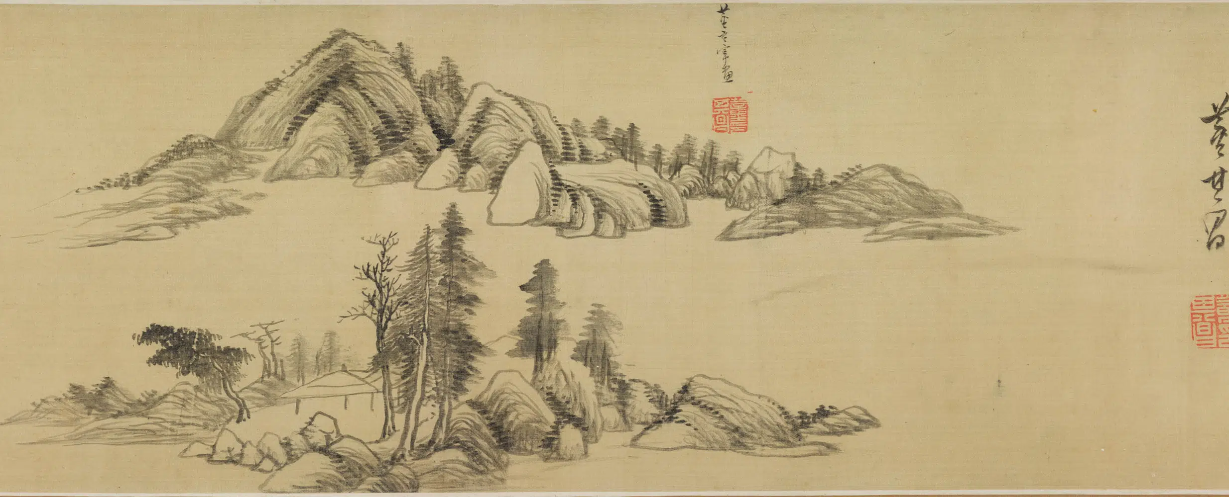 明朝【董其昌】《山水图卷》 第2张 明朝【董其昌】《山水图卷》 第2张