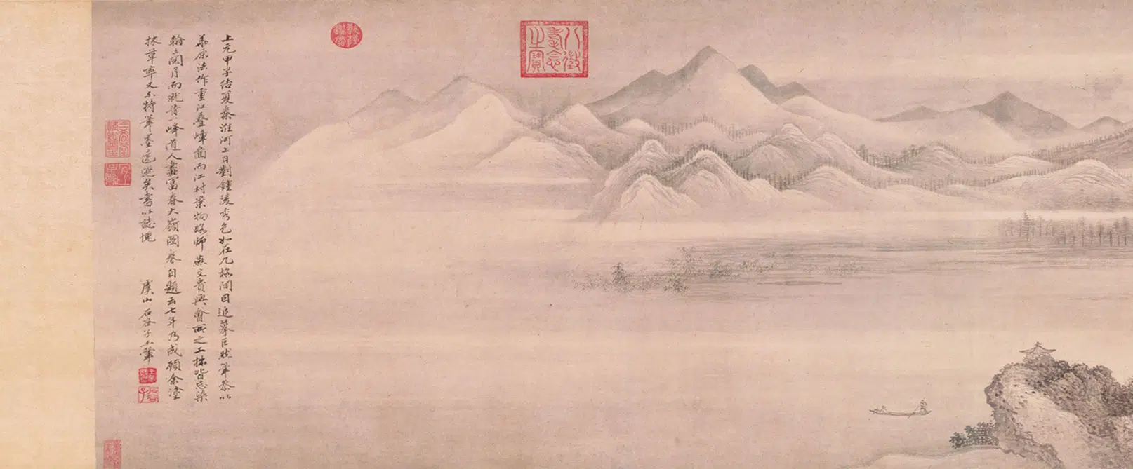 清代【王翚】《重江叠嶂图卷》
