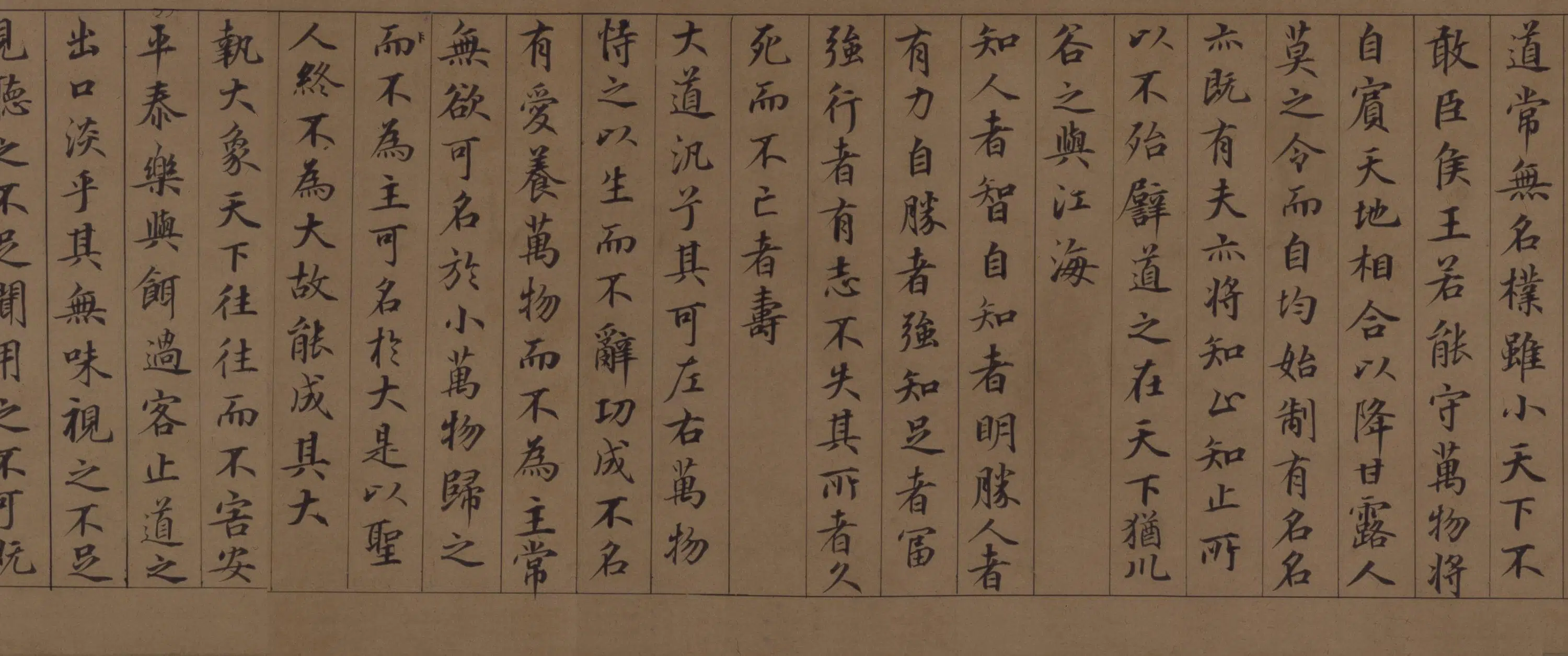 元朝【鲜于枢】《楷书老子道德经卷》 第12张 元朝【鲜于枢】《楷书老子道德经卷》 第12张