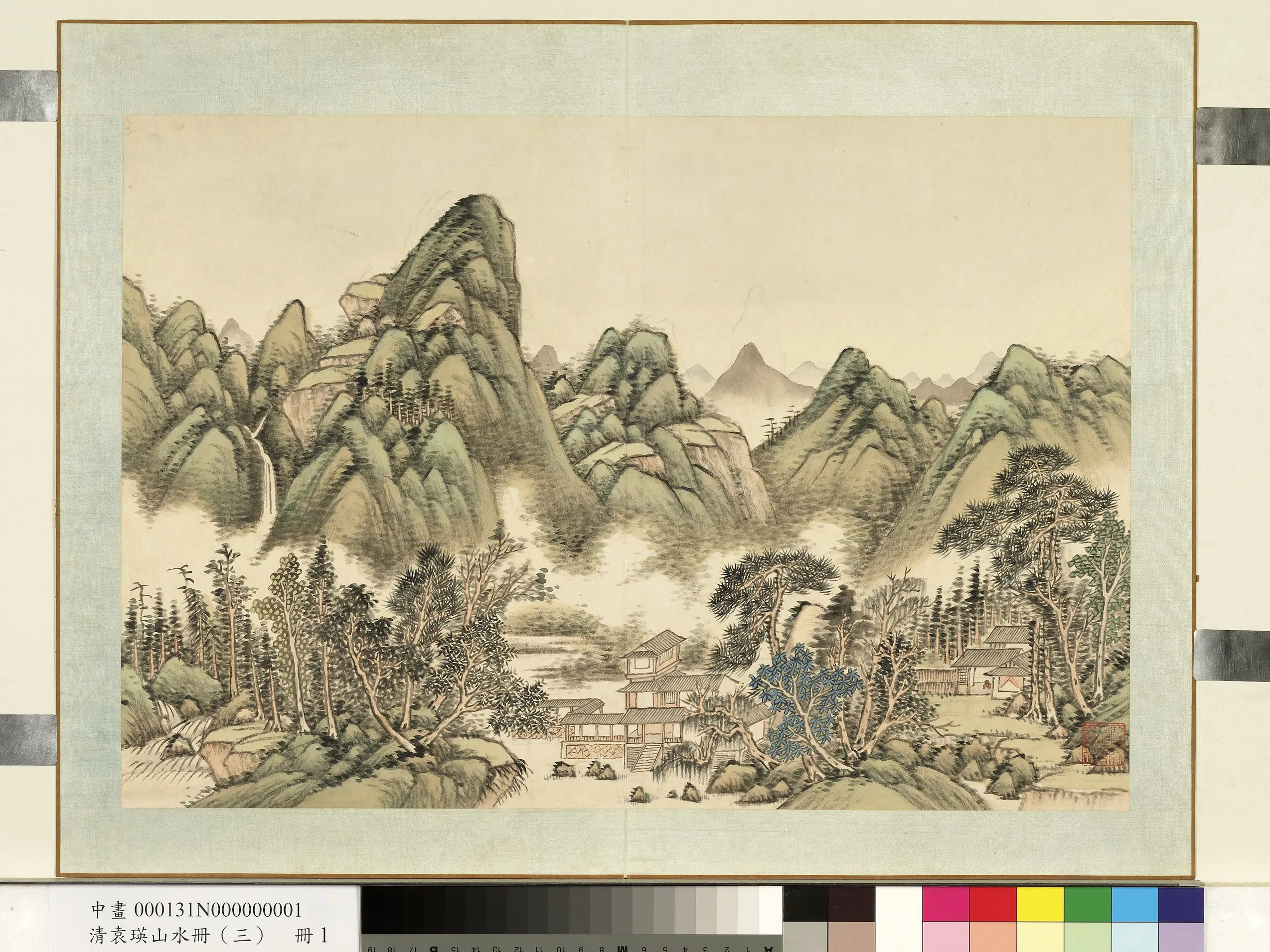 清代【袁瑛】《山水（三）册-山水一》