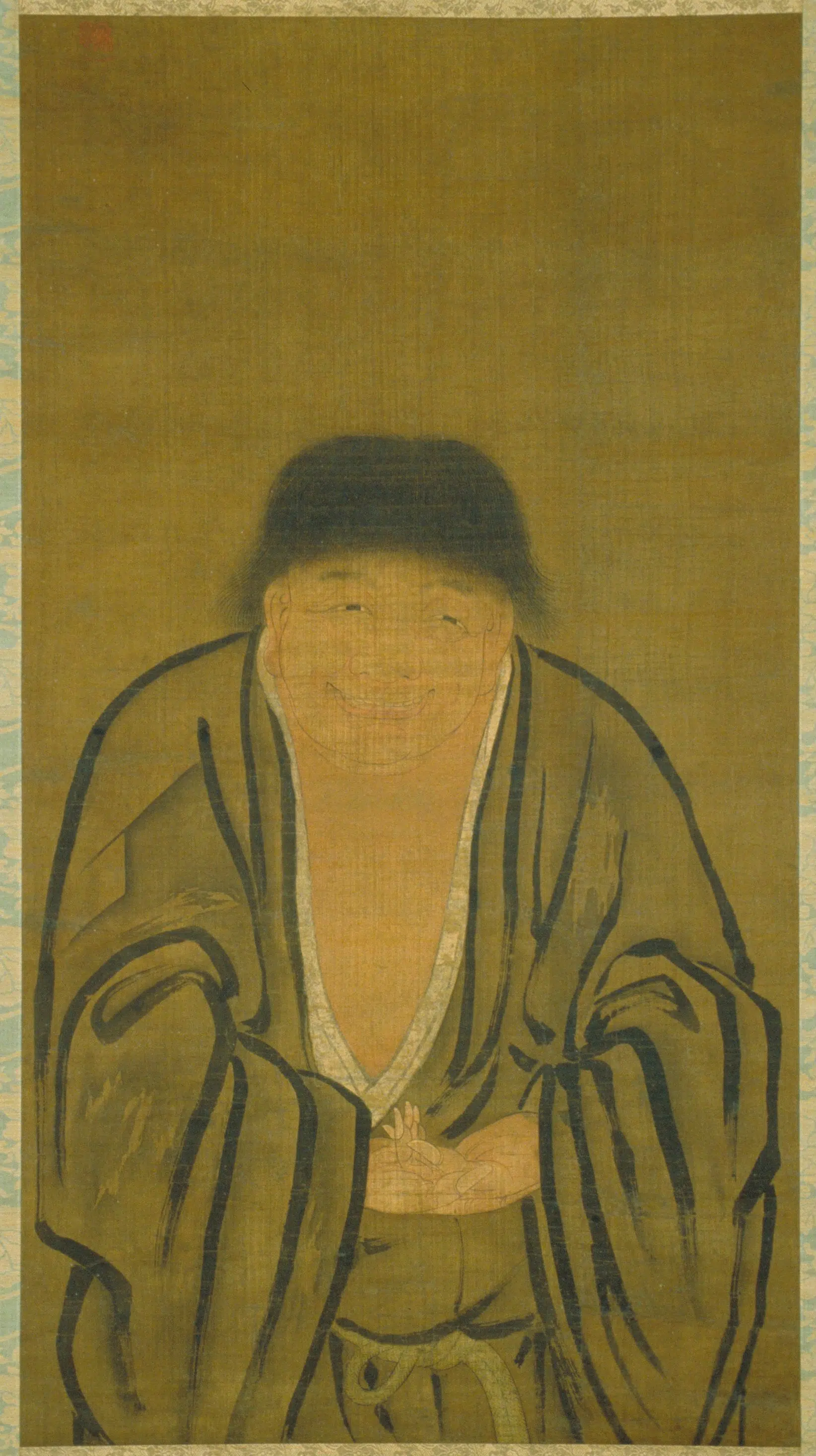 元代【颜辉】《寒山像》