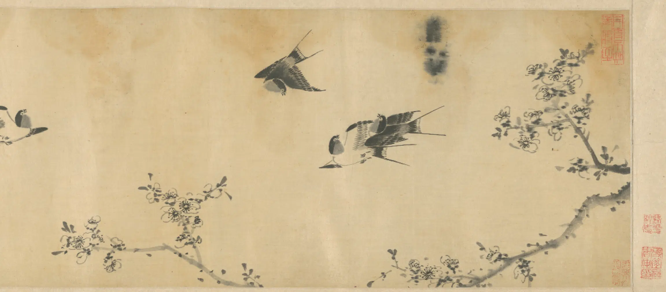明朝【李因】《花鸟图卷》 第6张
