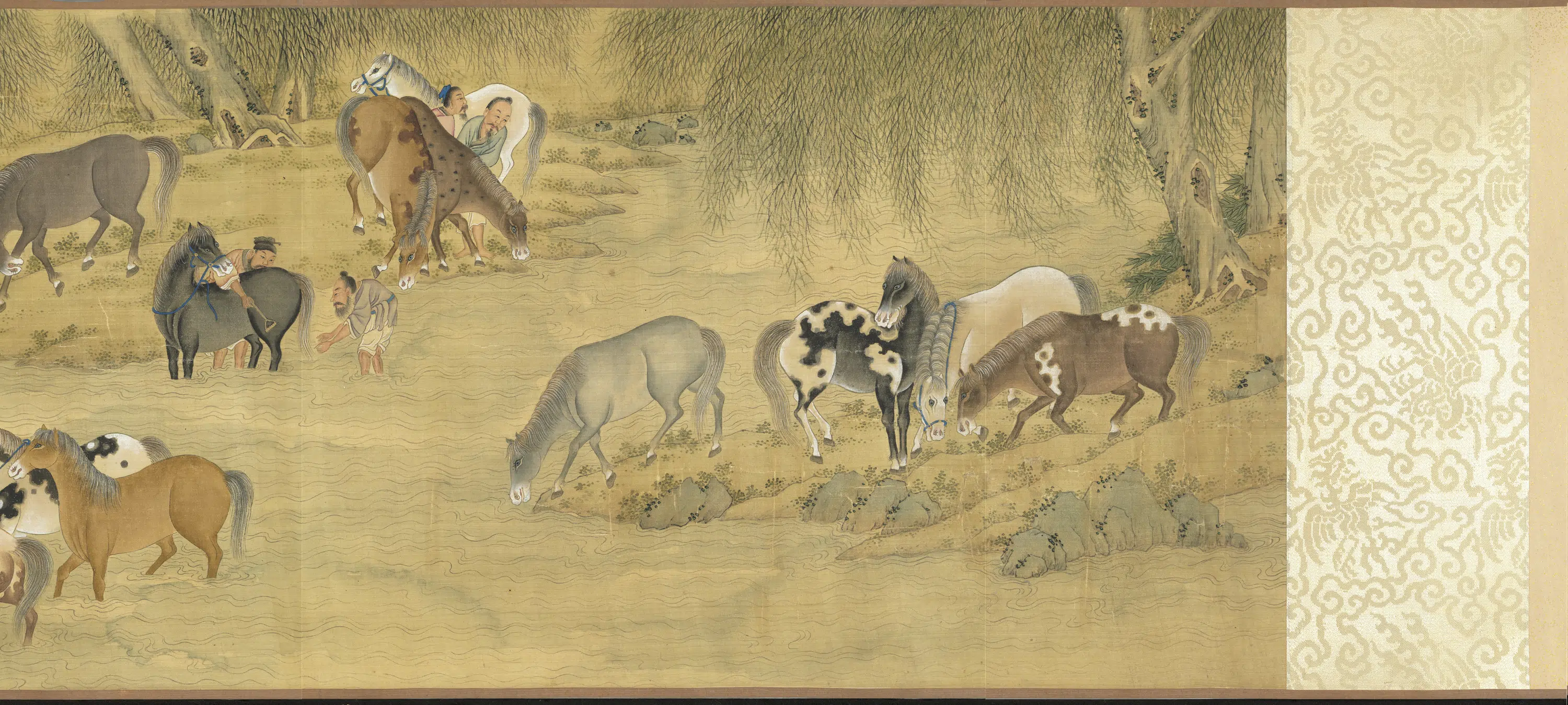元代《元人画百马图卷》 第7张 元代《元人画百马图卷》 第7张