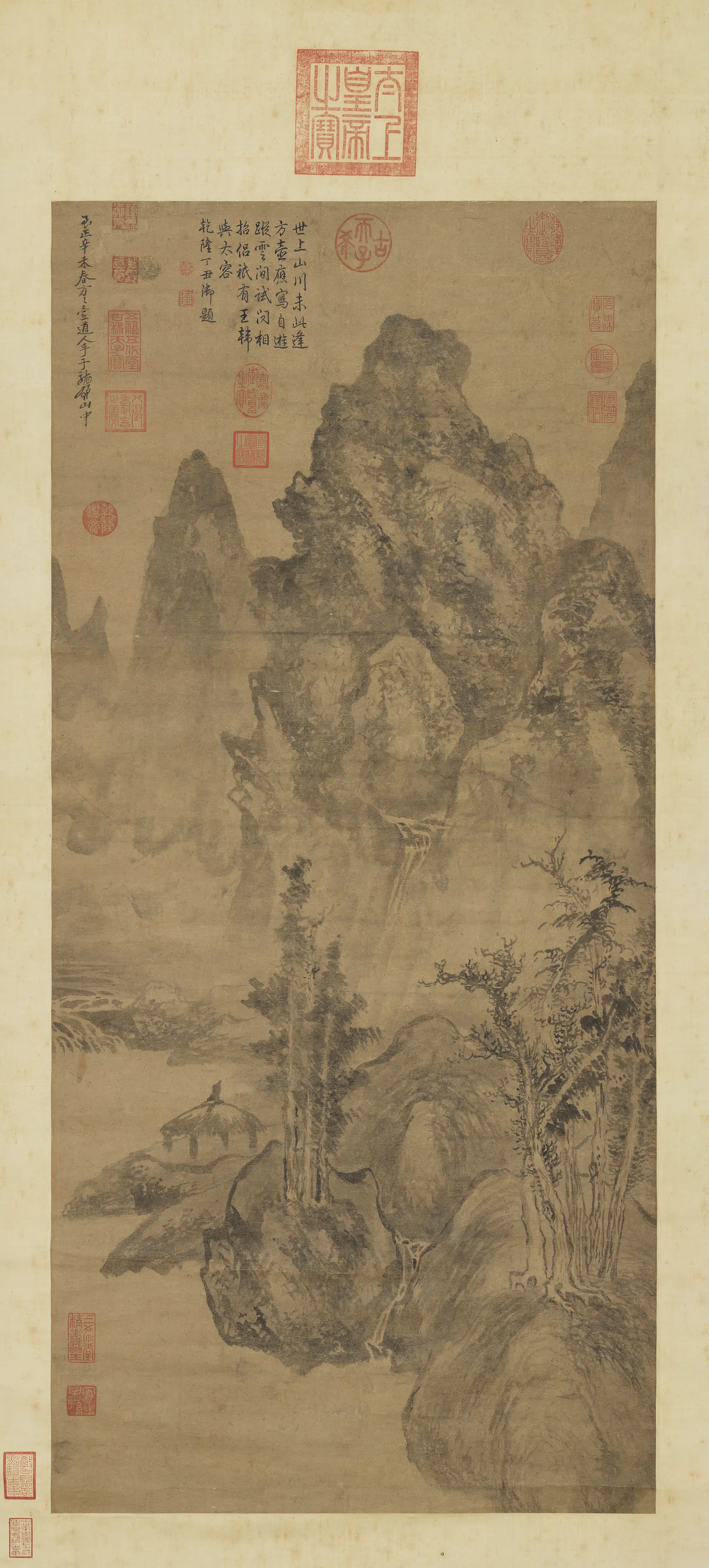 元代【方从义】《山水图》 第1张