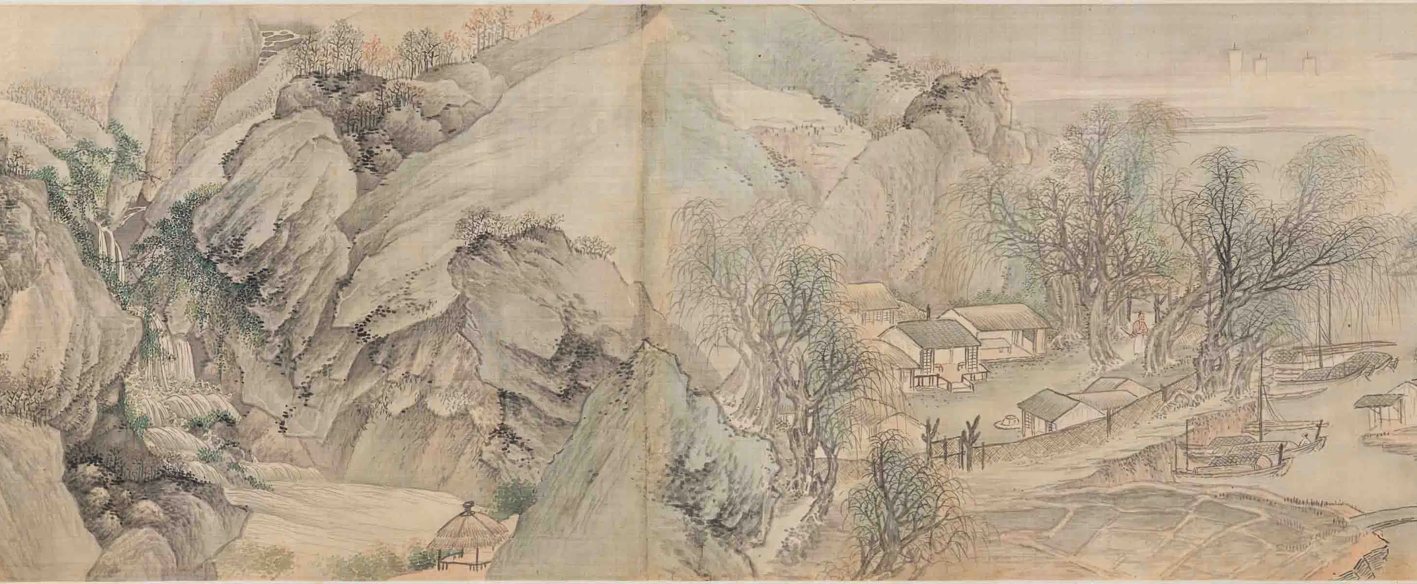 清代【王槩（王概）】《秋帆旷揽图卷》 第14张