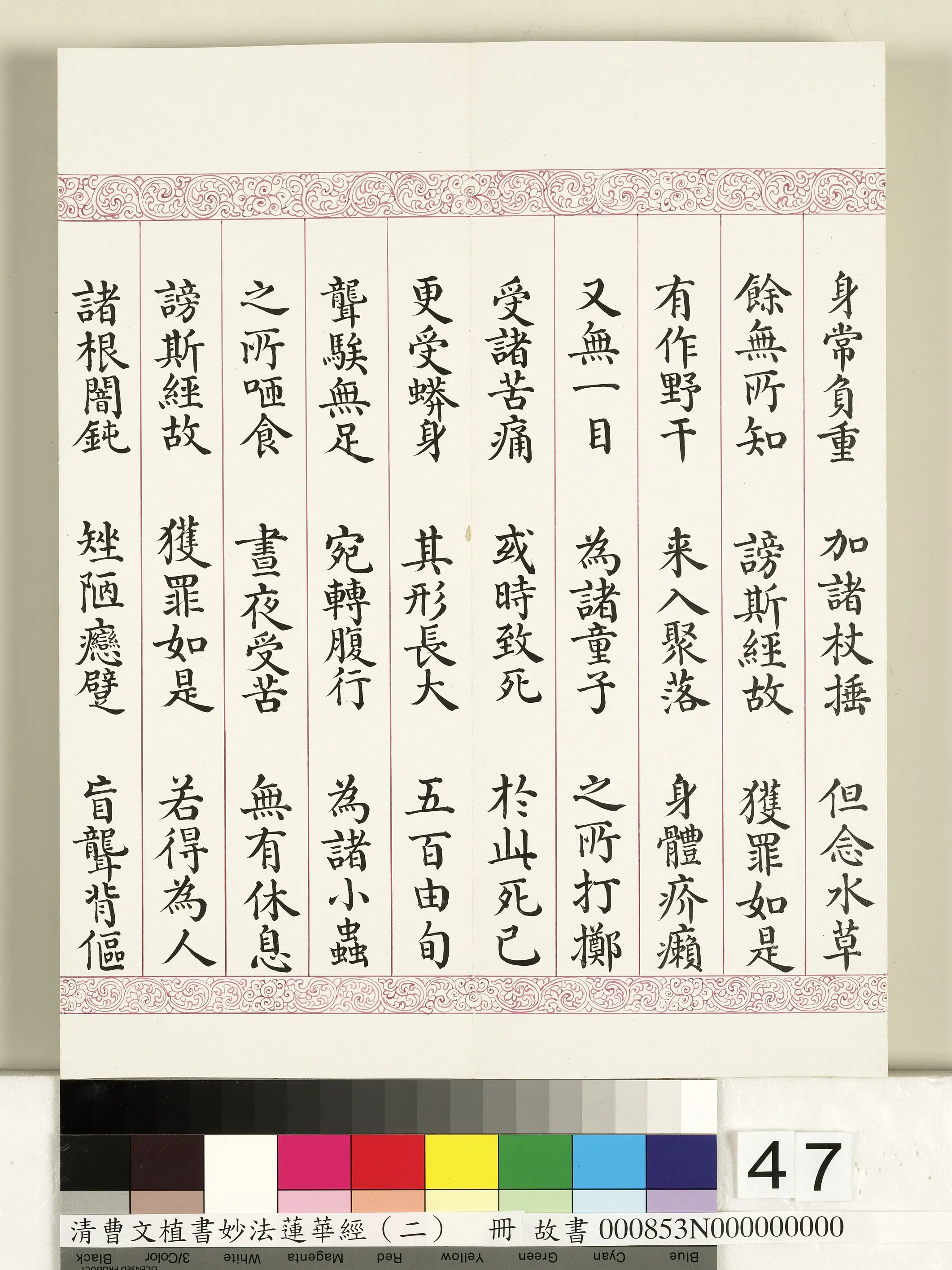清代【曹文埴】《妙法莲华经（二）册》 第42张