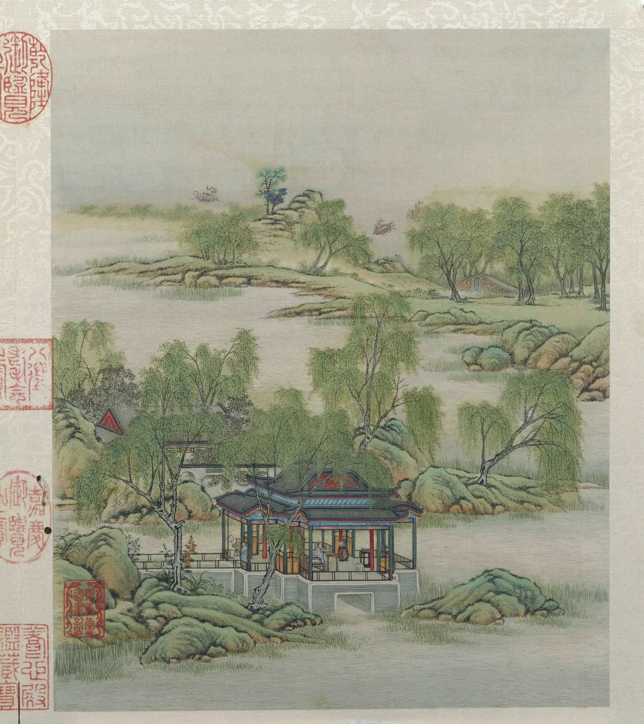清代【陈枚】《山水楼阁图册十二开》 第10张