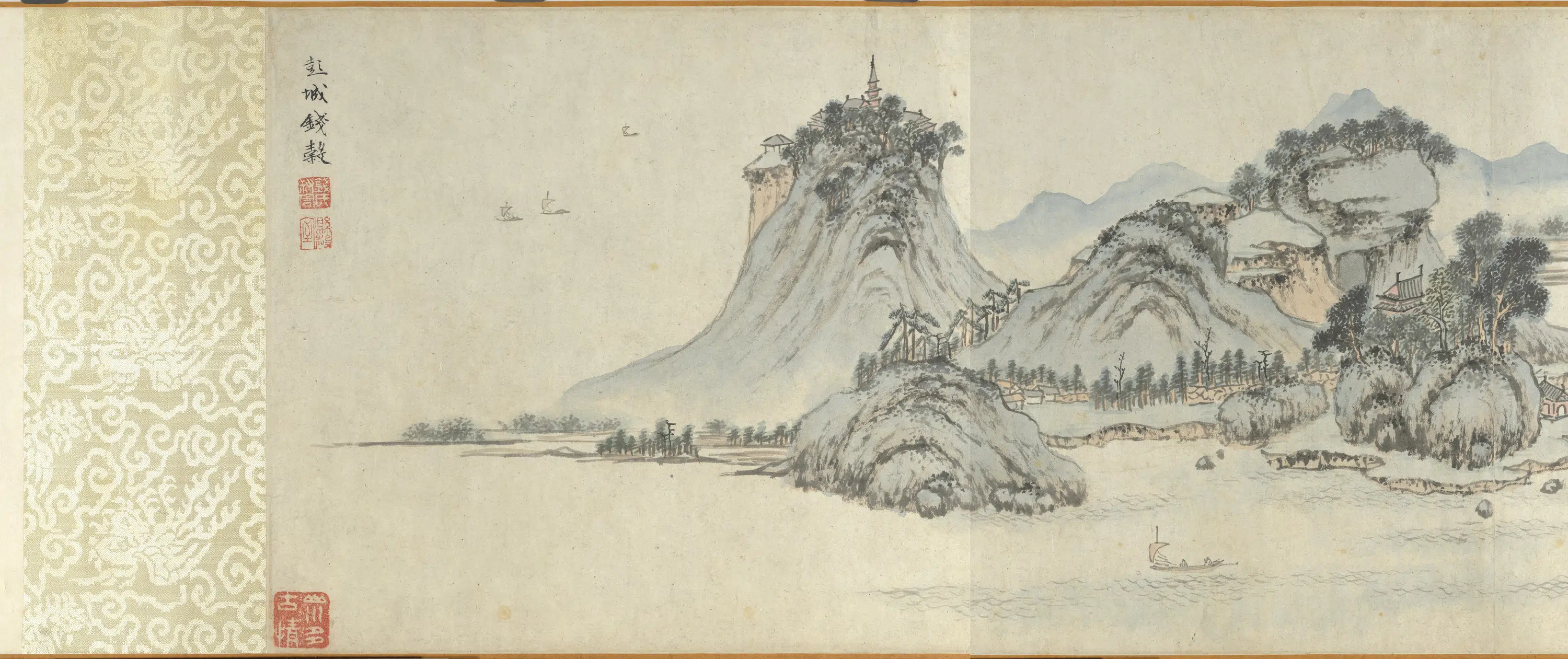 明朝【钱穀（谷）】《石湖图卷》