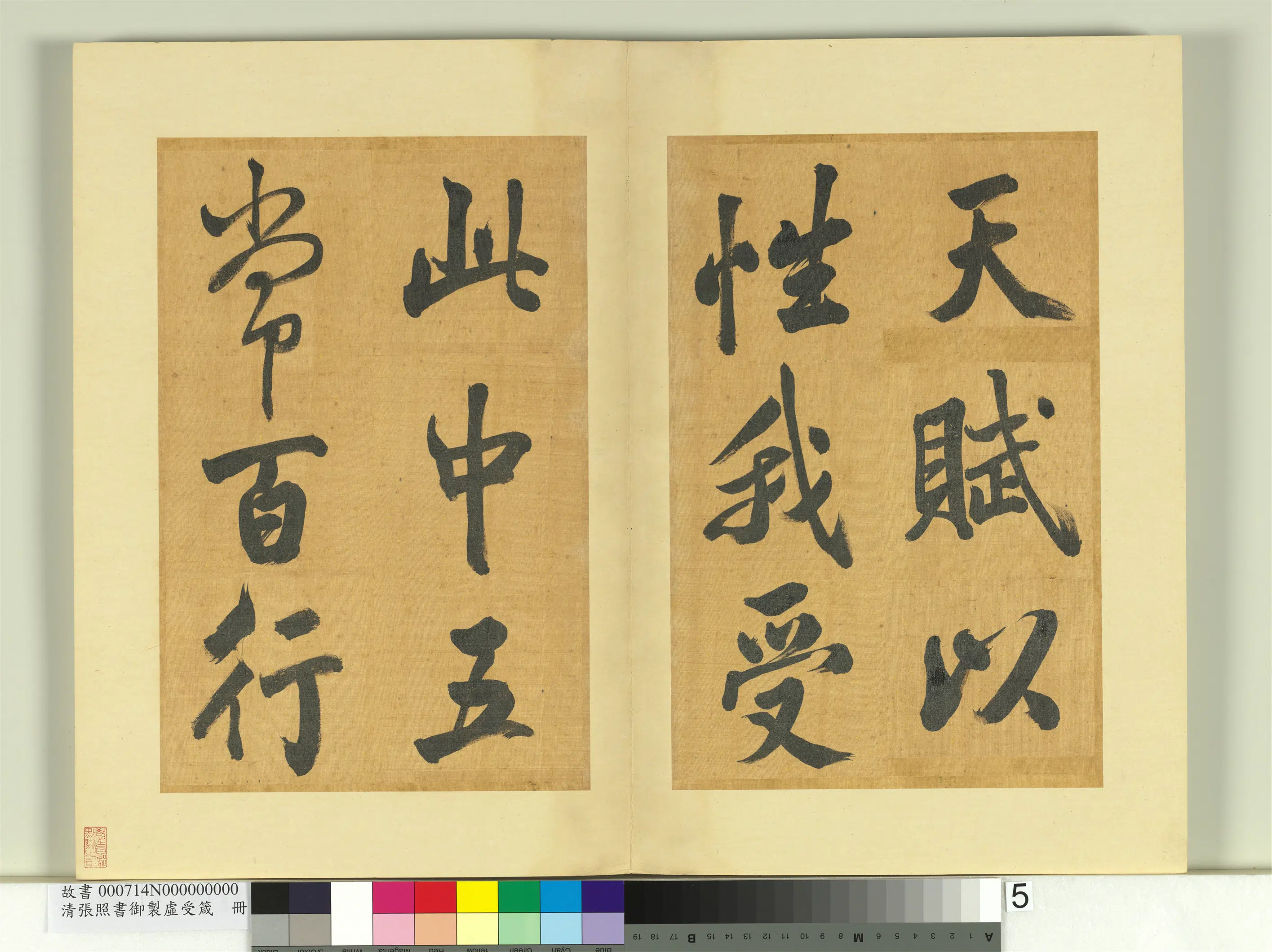 清代【张照】《书御制虚受箴册》 第12张