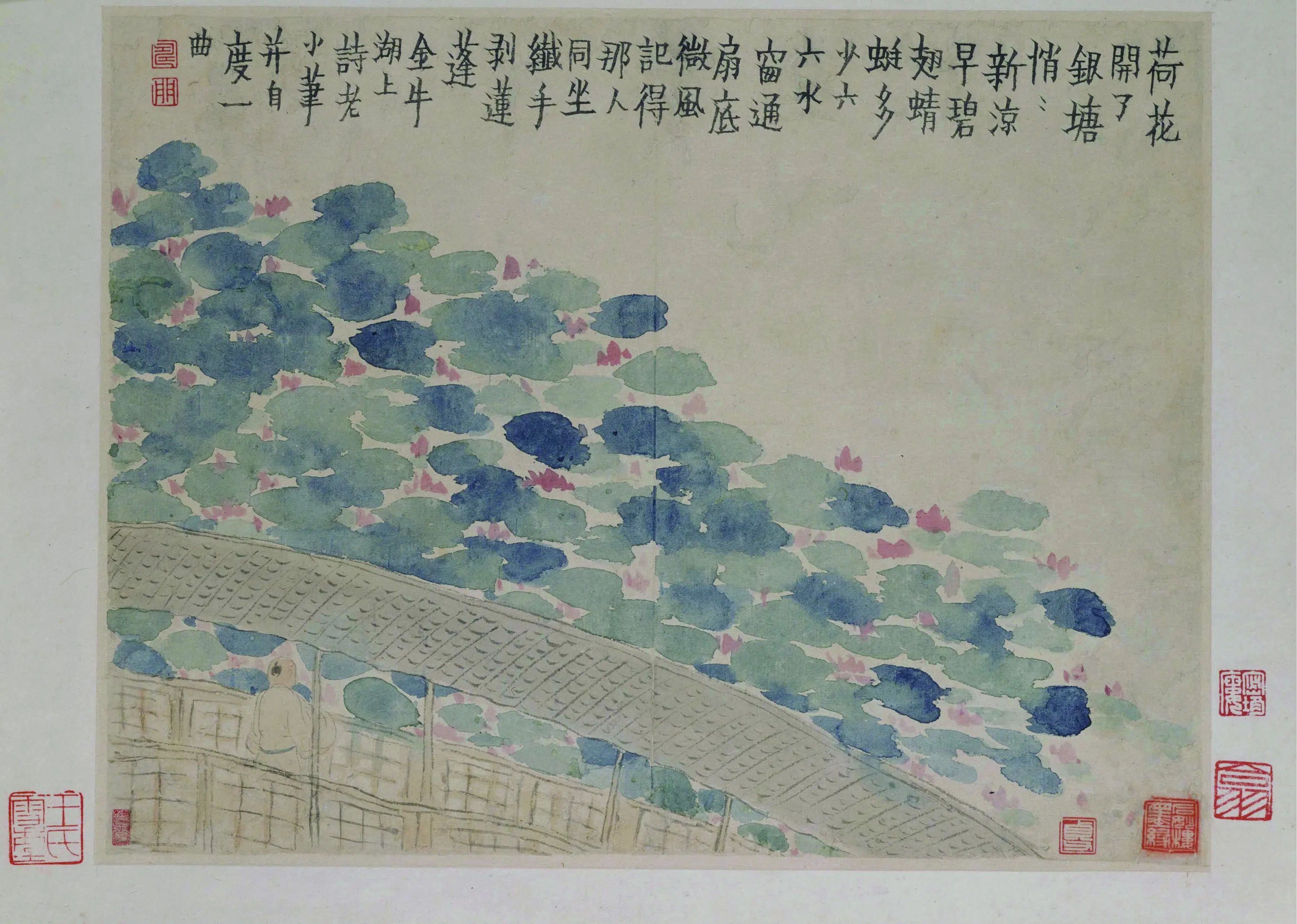 清代【金农】《人物山水图册（12开）》 第11张