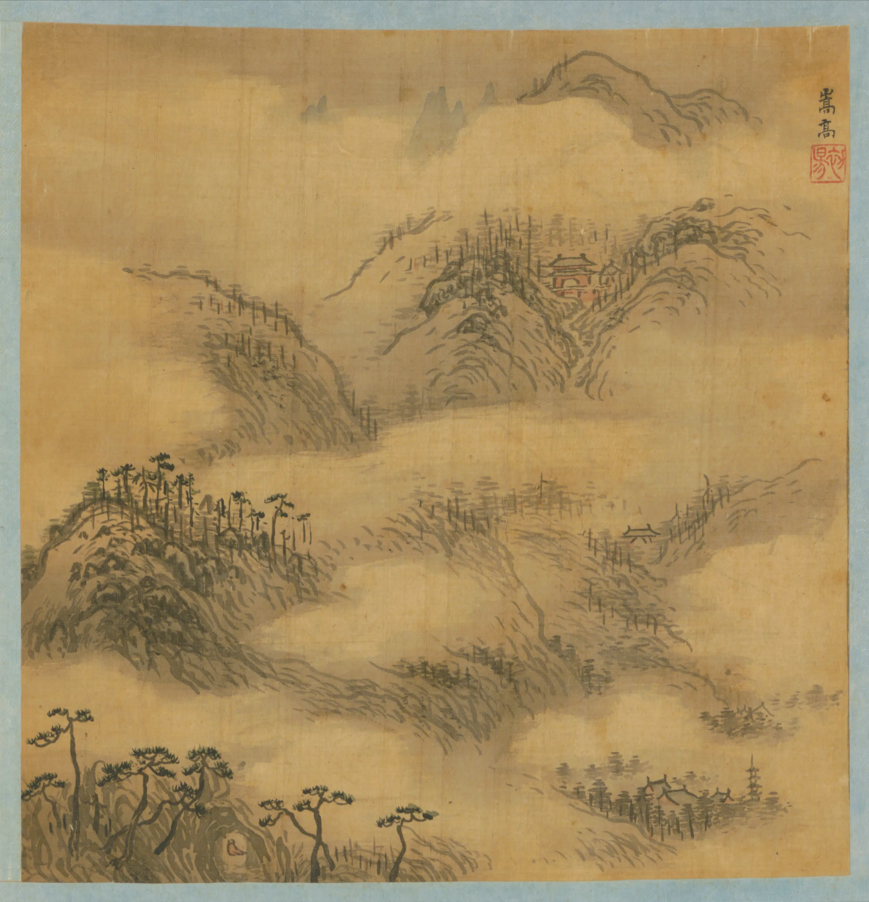 明朝【宋旭】《山川名胜册（10开）》 第2张