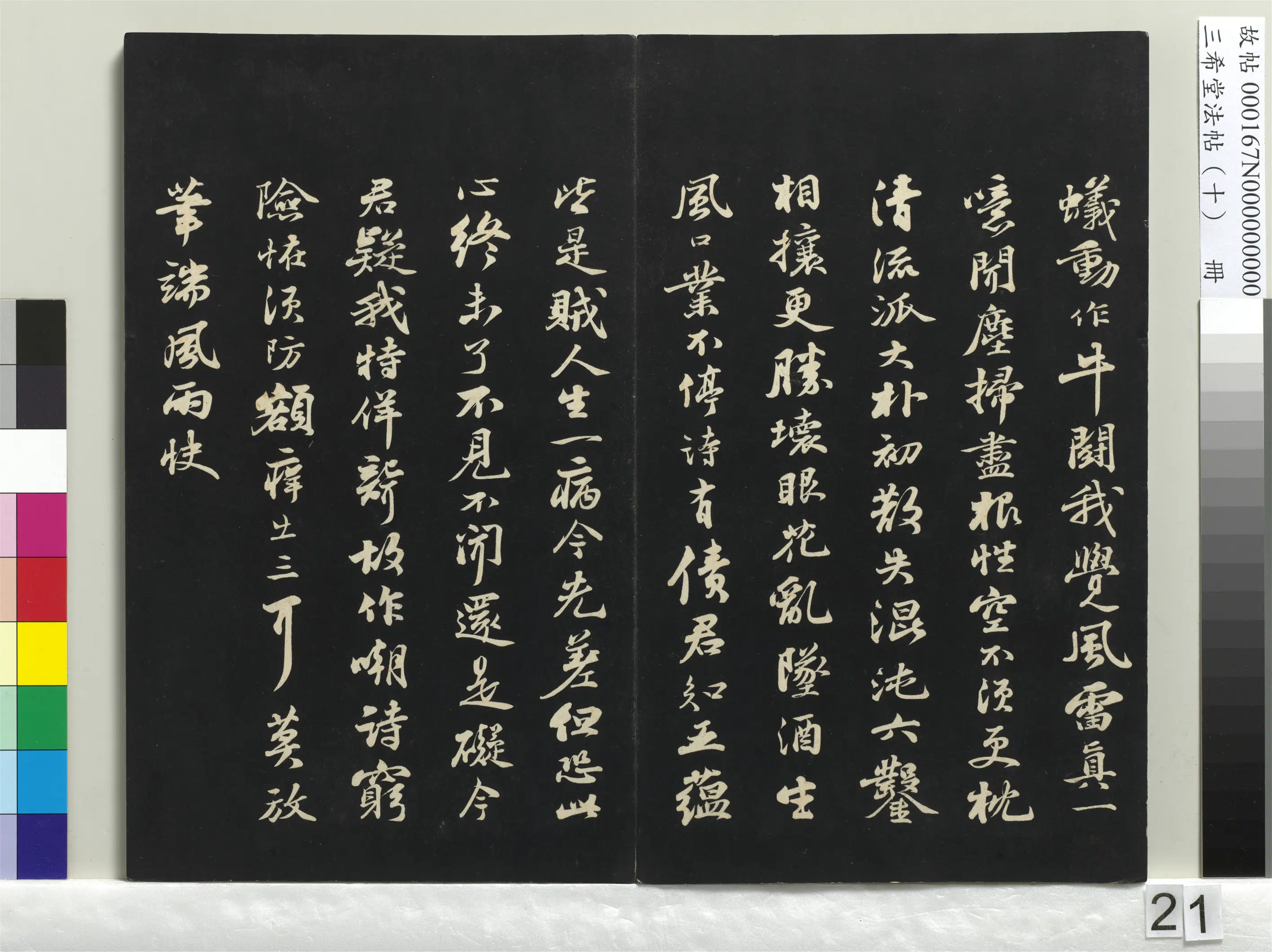 北宋【苏轼】《三希堂法帖（十）册-1》 第14张