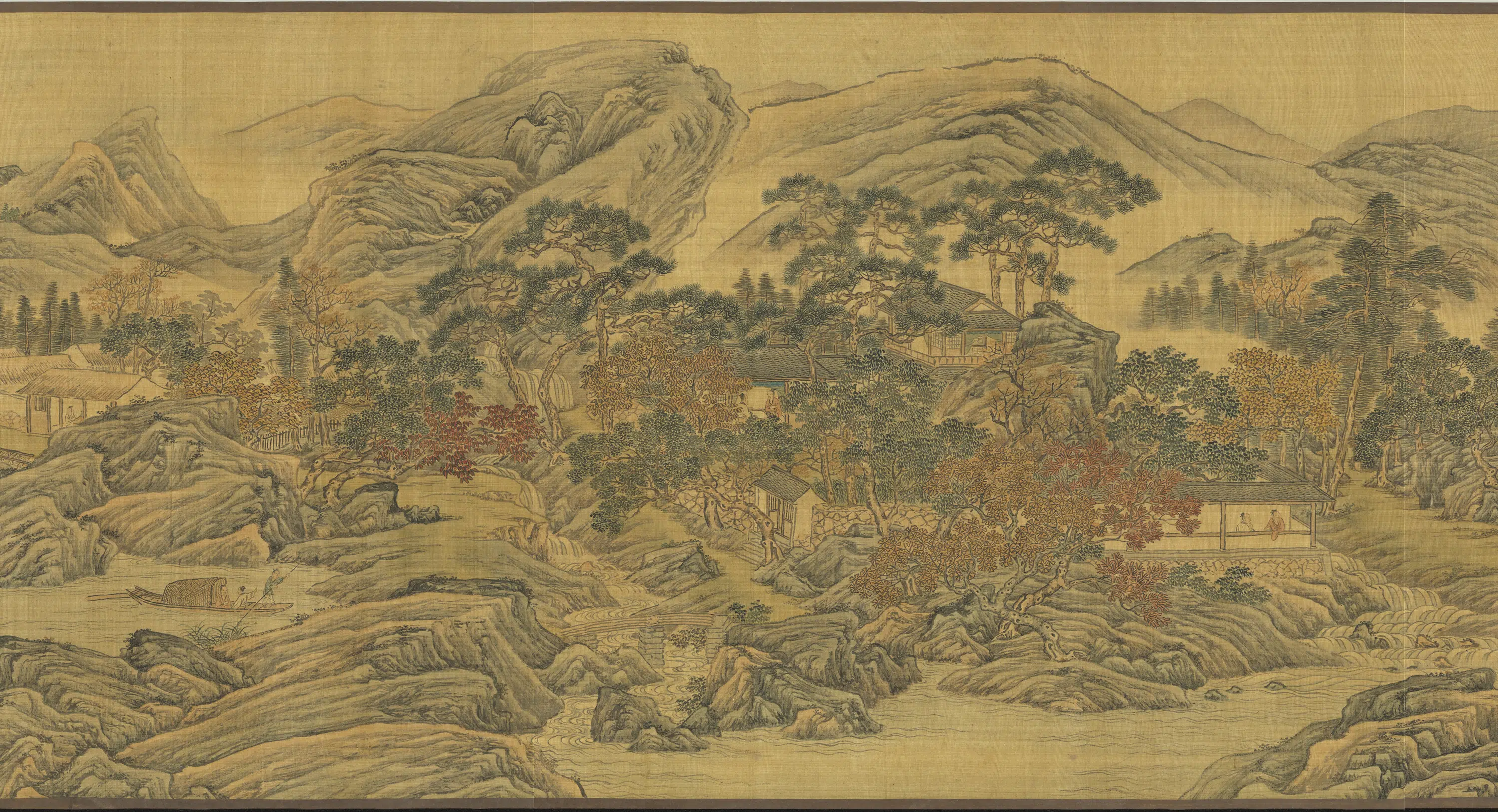 明朝【唐寅】《画白云红树图卷》 第2张 明朝【唐寅】《画白云红树图卷》 第2张
