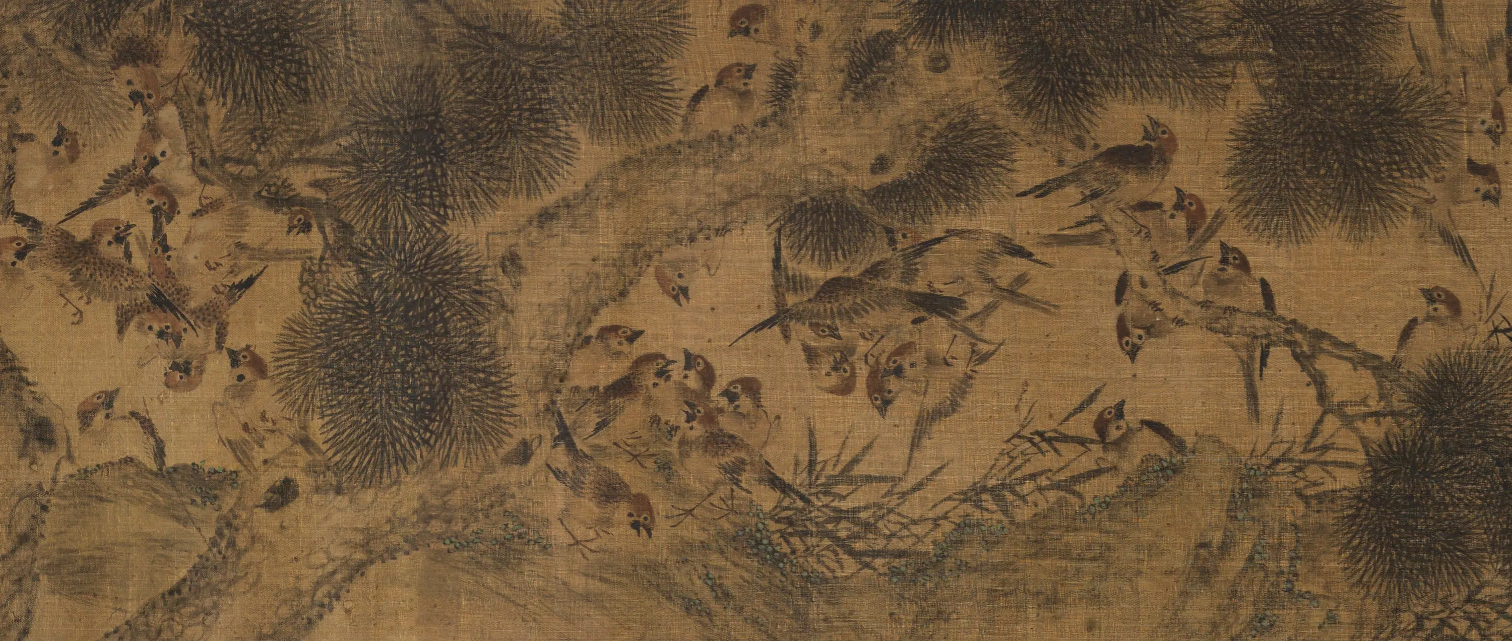 清代【蒋廷锡】《百鸟图》 第2张 清代【蒋廷锡】《百鸟图》 第2张