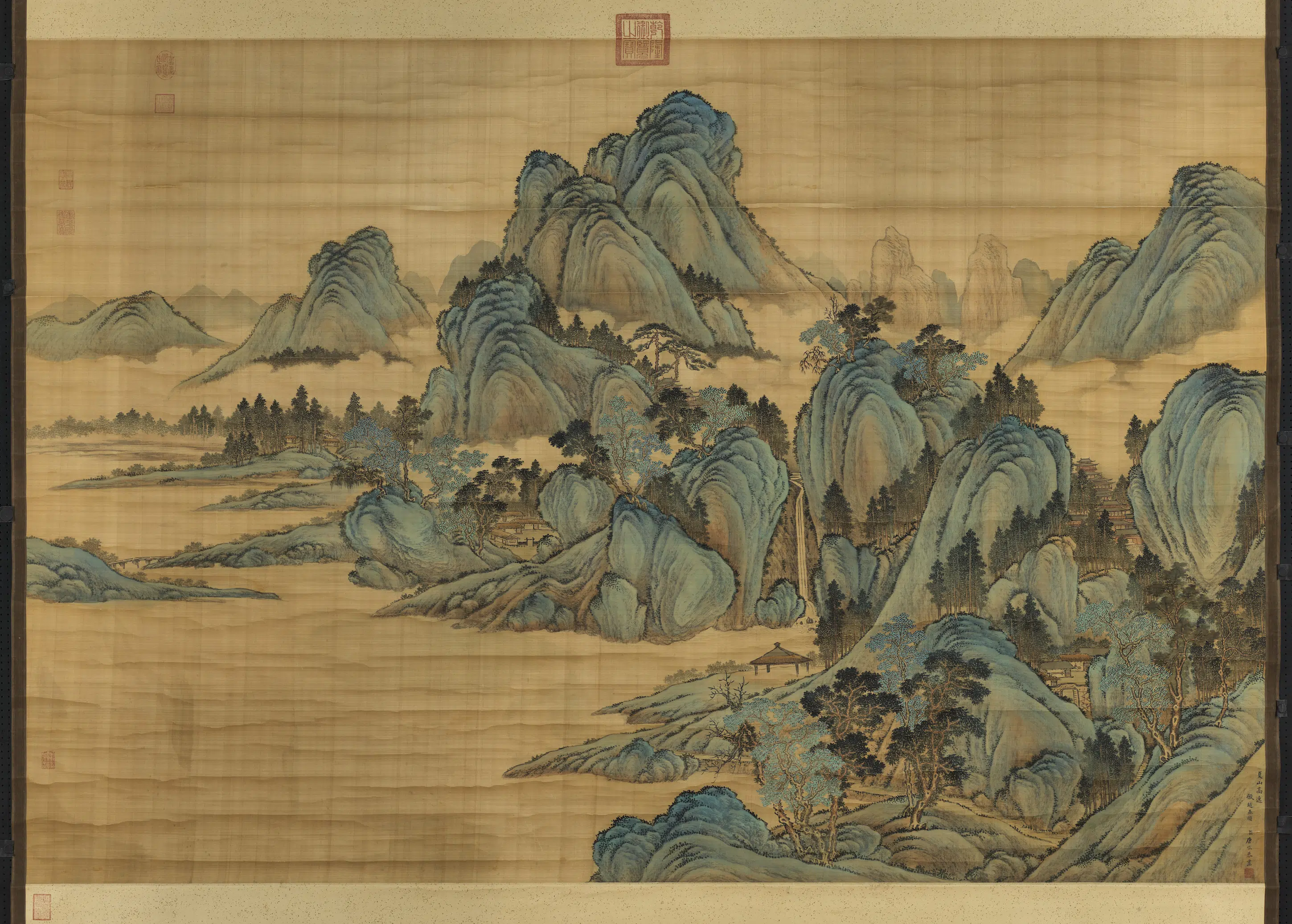 清代【唐岱】《画夏山高逸图轴》