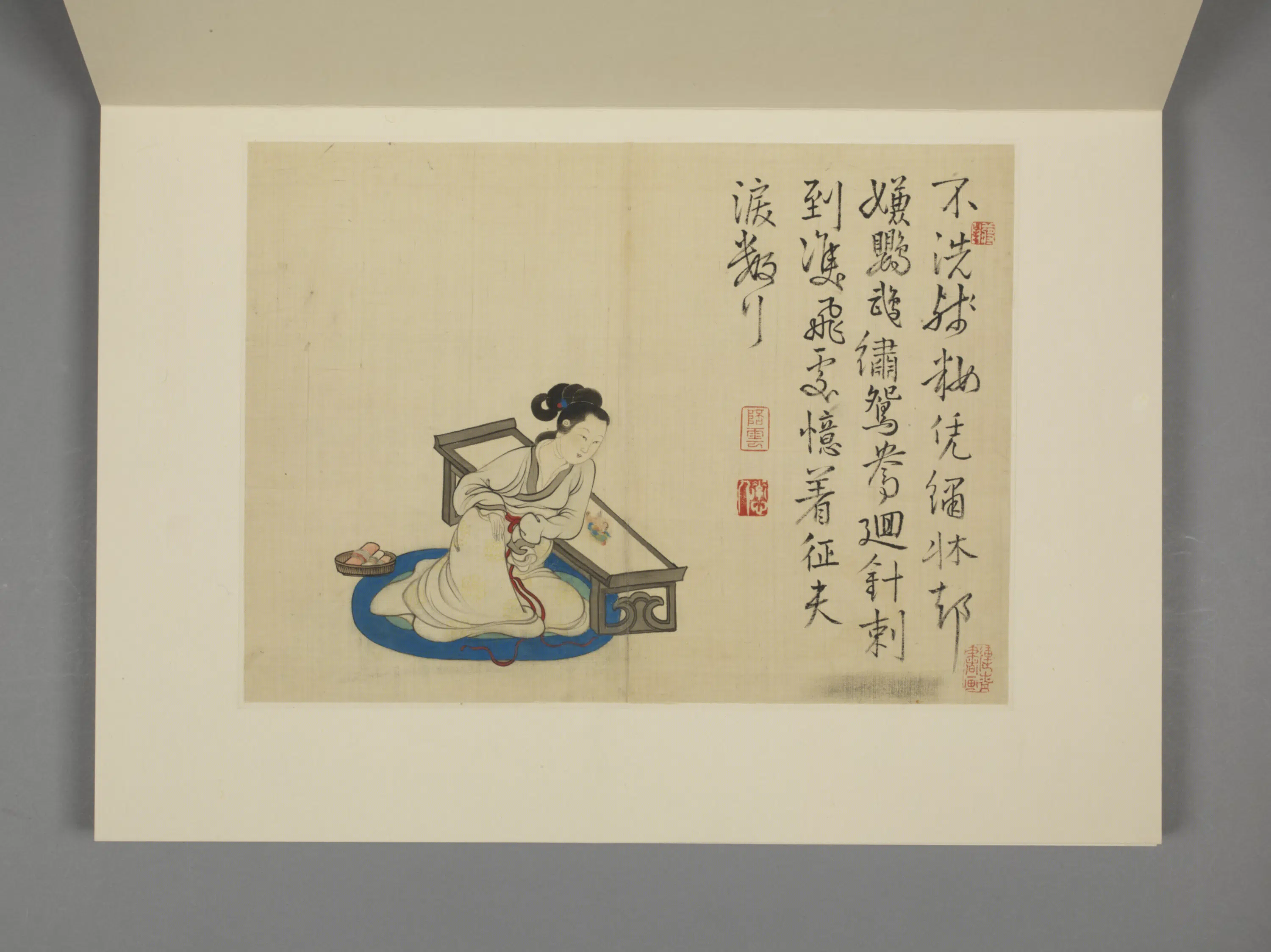 清代【蒋峰】《仕女册》 第6张 清代【蒋峰】《仕女册》 第6张