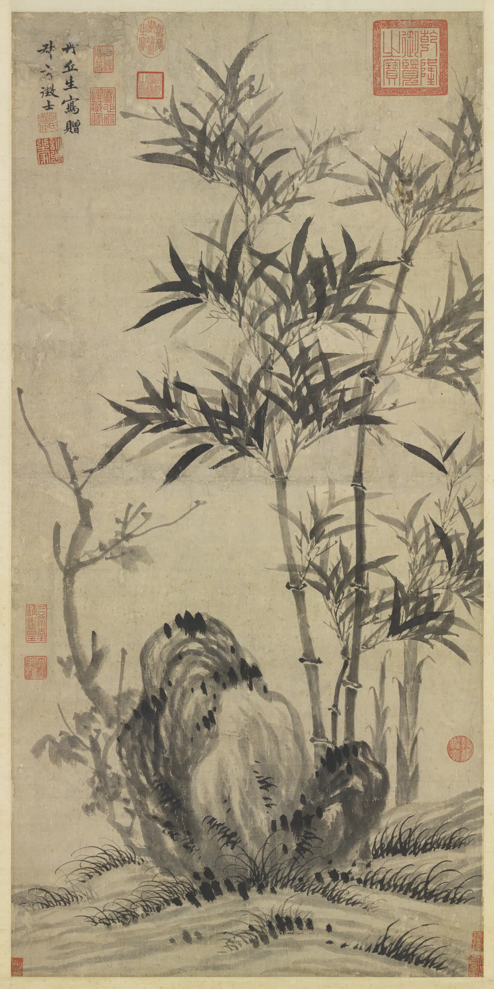 元朝【柯九思】《画竹图轴》
