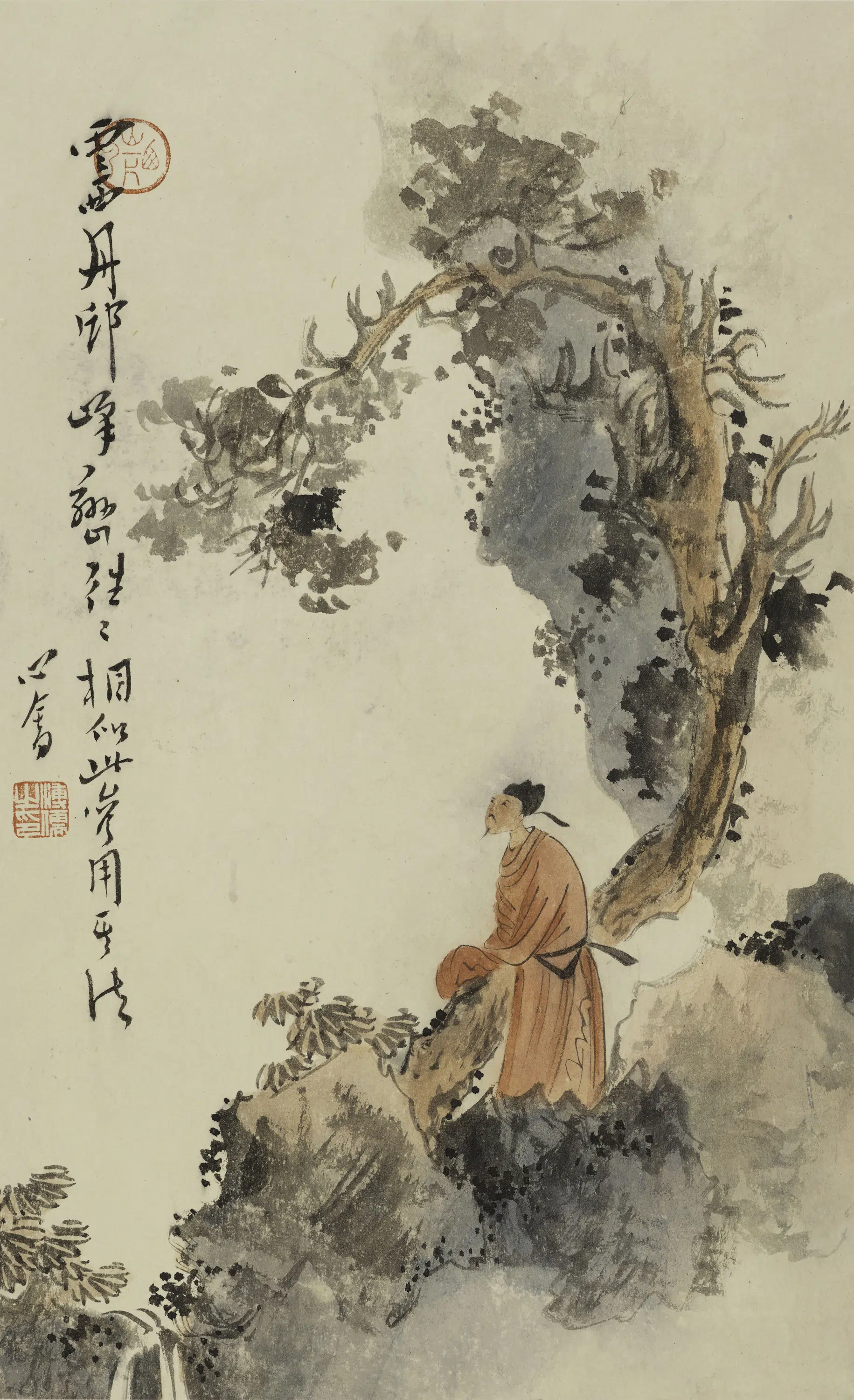 现代【溥儒（溥心畬）】《山水人物册》 第8张