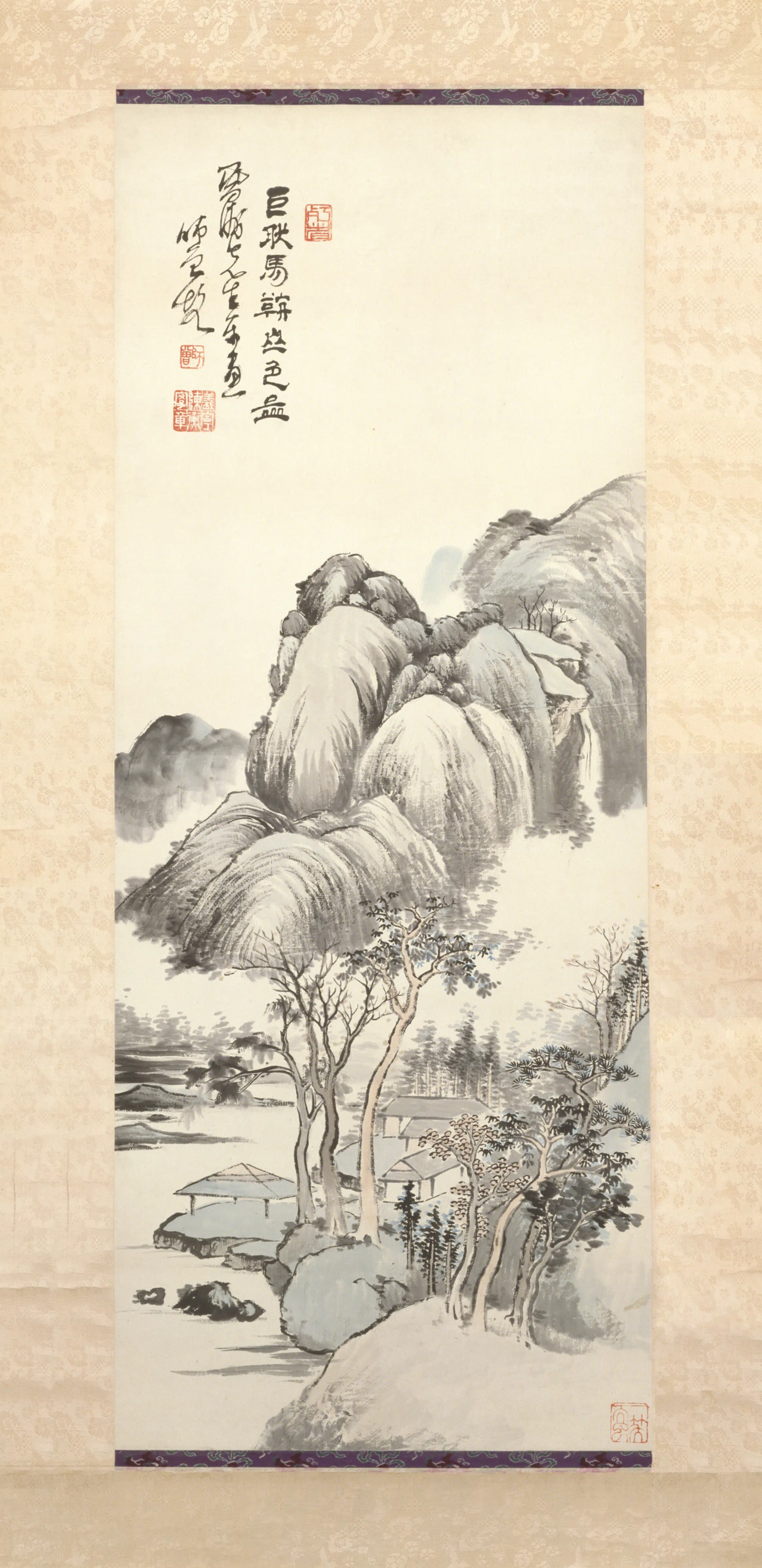 清-近代【陈衡恪】《山水轴-1》