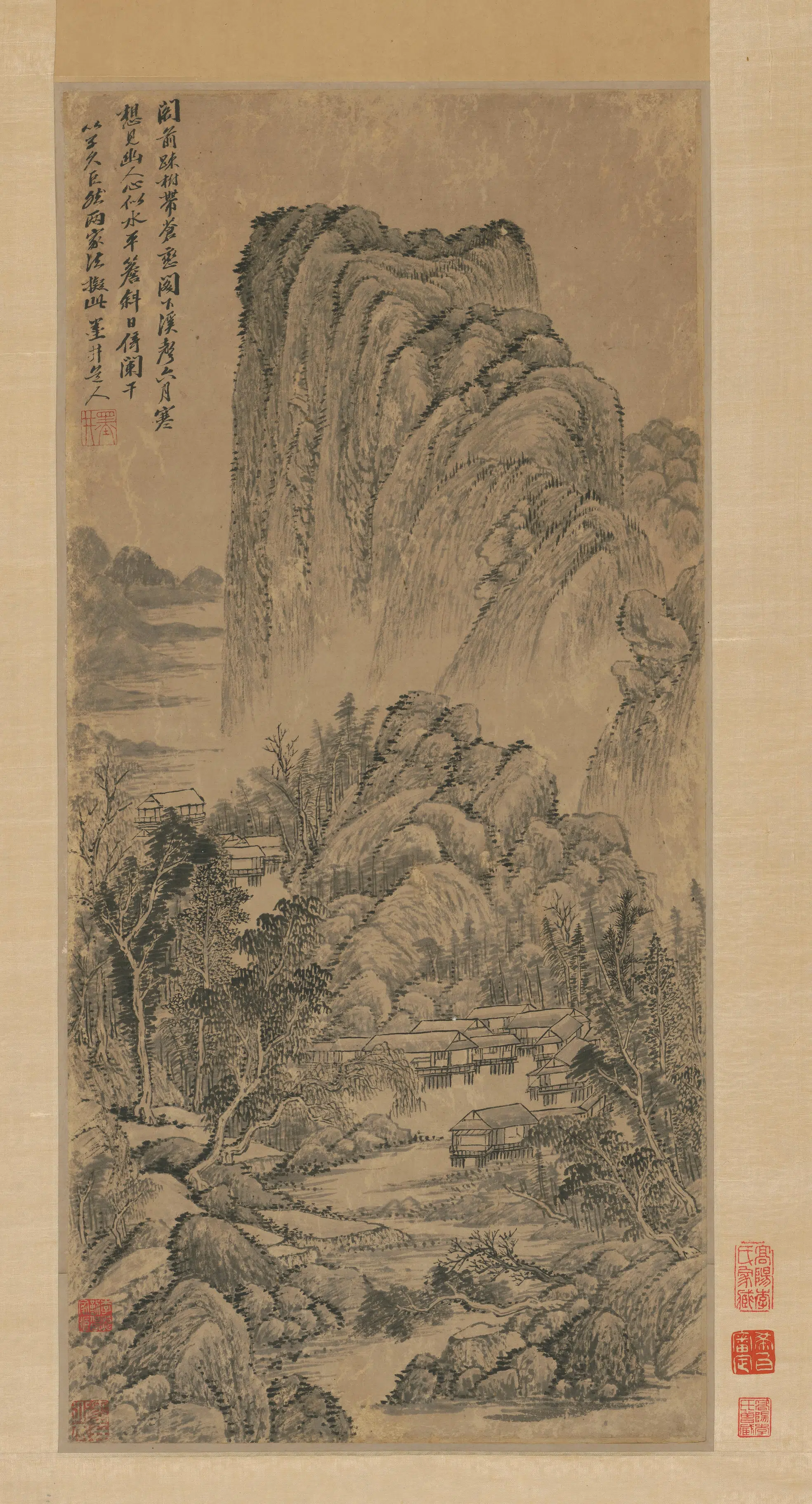 清代【吴历】《山水图轴》