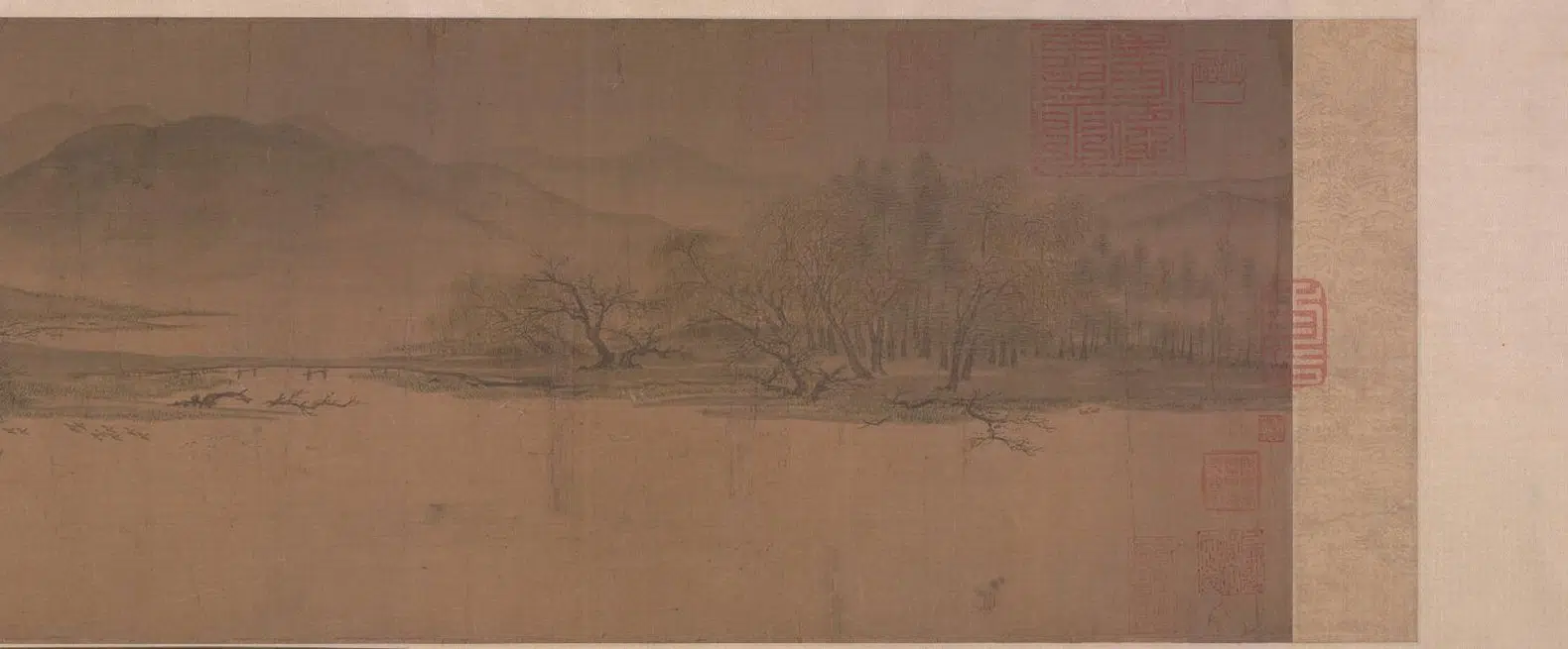 宋代【佚名】《宋人溪山春晓图卷》 第6张