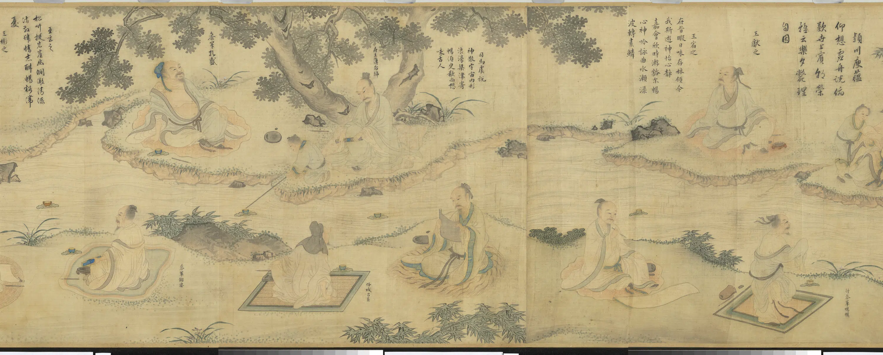 明朝【李宗谟】《兰亭修褉图卷》 第5张 明朝【李宗谟】《兰亭修褉图卷》 第5张