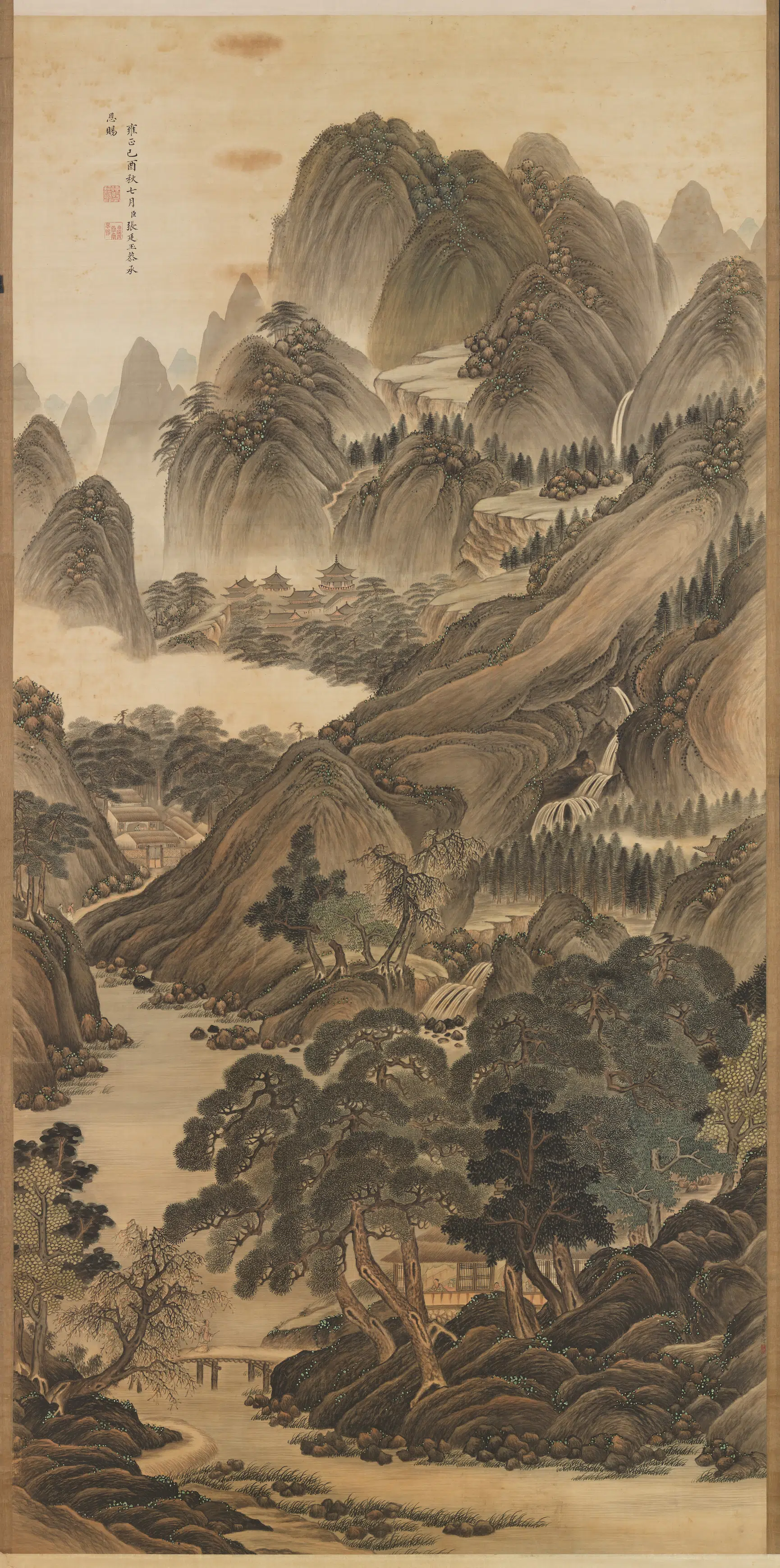 清代【高其佩】《山水图轴》 第1张