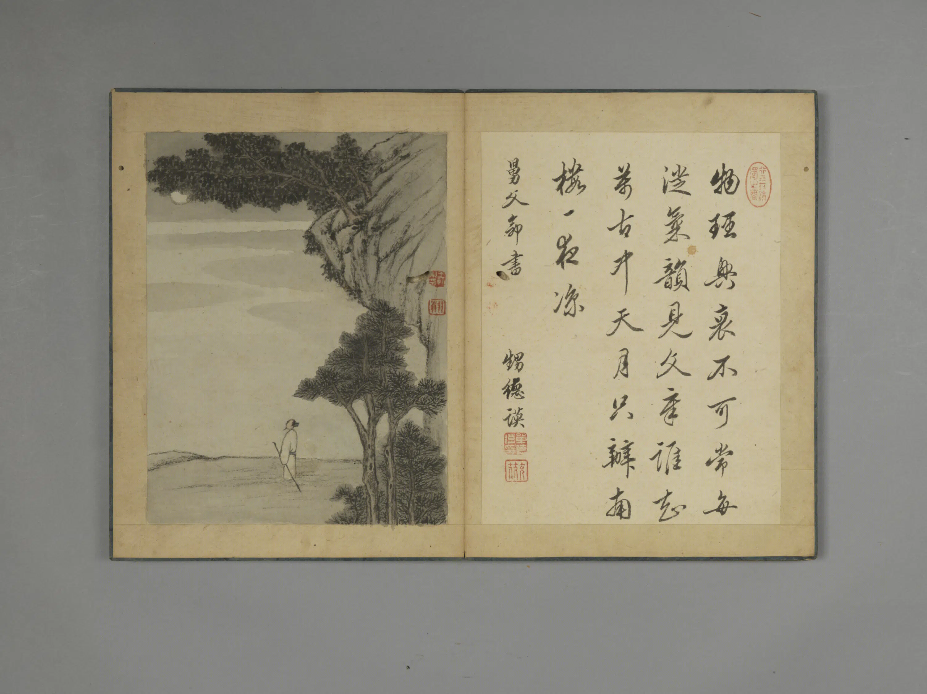 清代【王翰】《山水花石册》 第4张