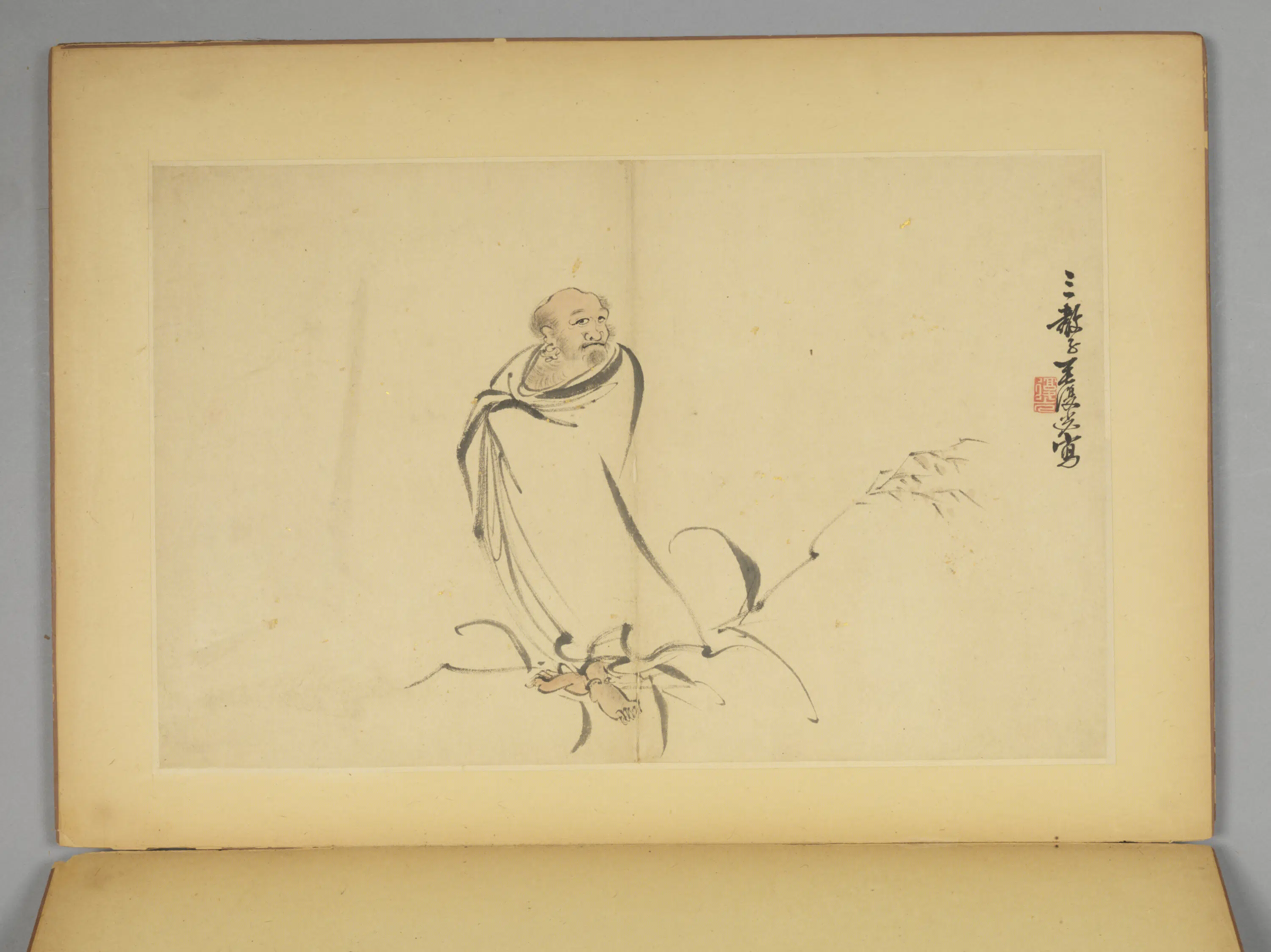 明朝【毛复光】《花卉人物册》 第7张 明朝【毛复光】《花卉人物册》 第7张