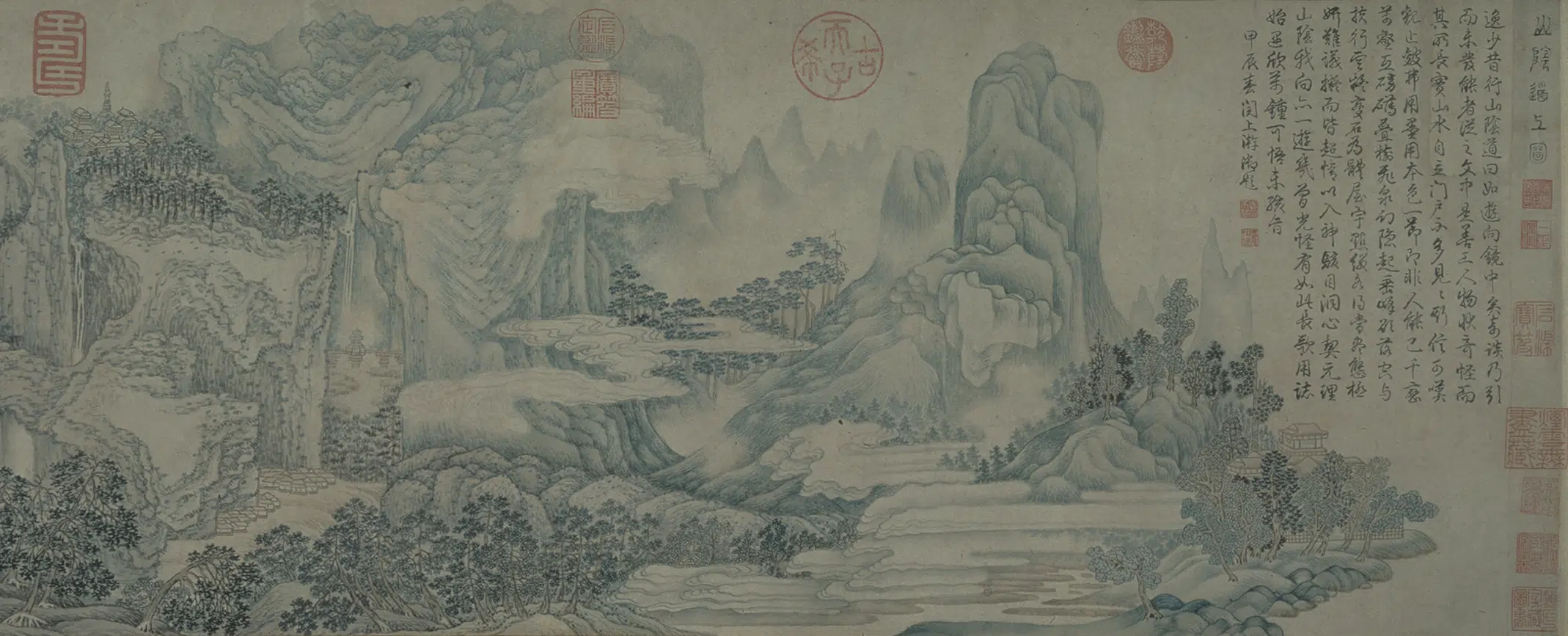 明朝【吴彬】《山阴道上图卷》 第3张 明朝【吴彬】《山阴道上图卷》 第3张