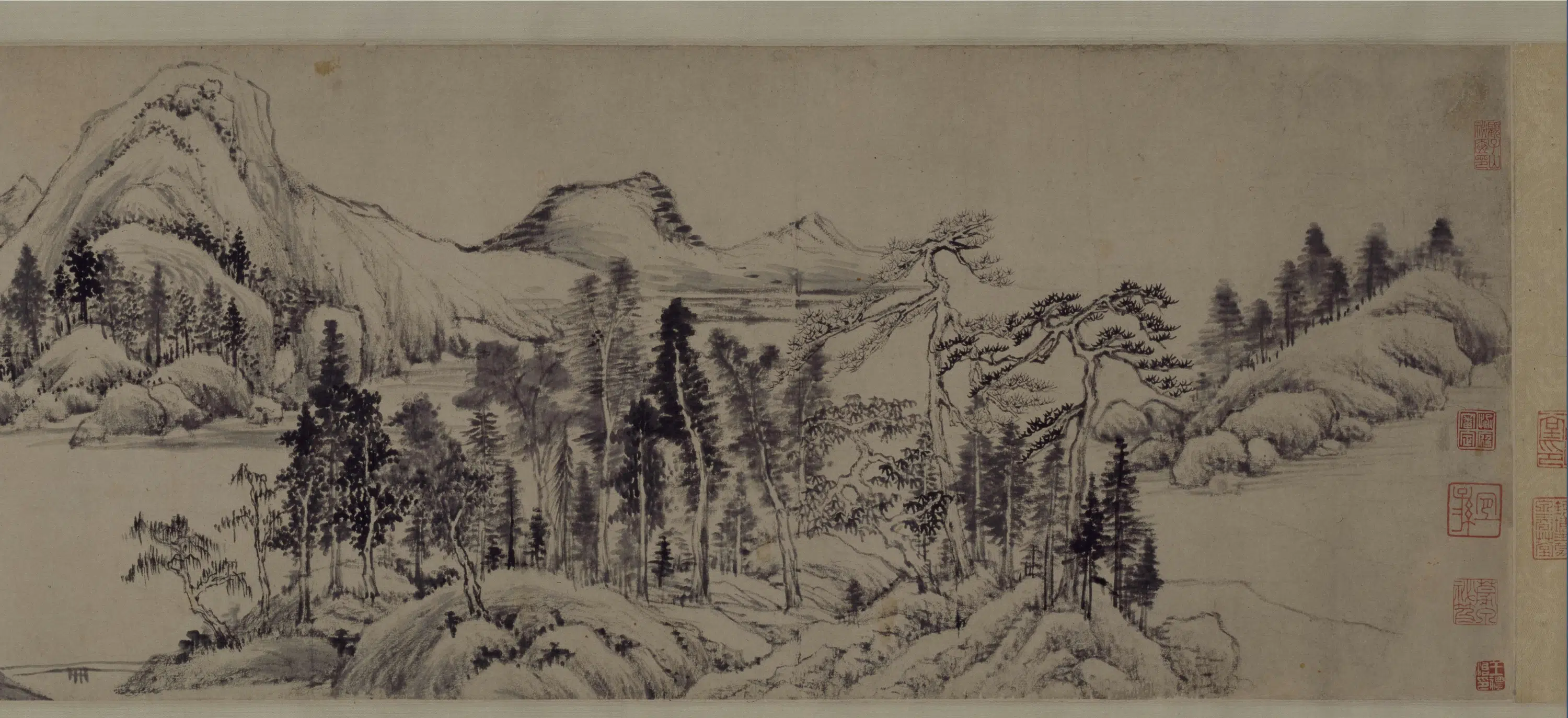 明朝【董其昌】《仿黄公望山水卷》 第5张
