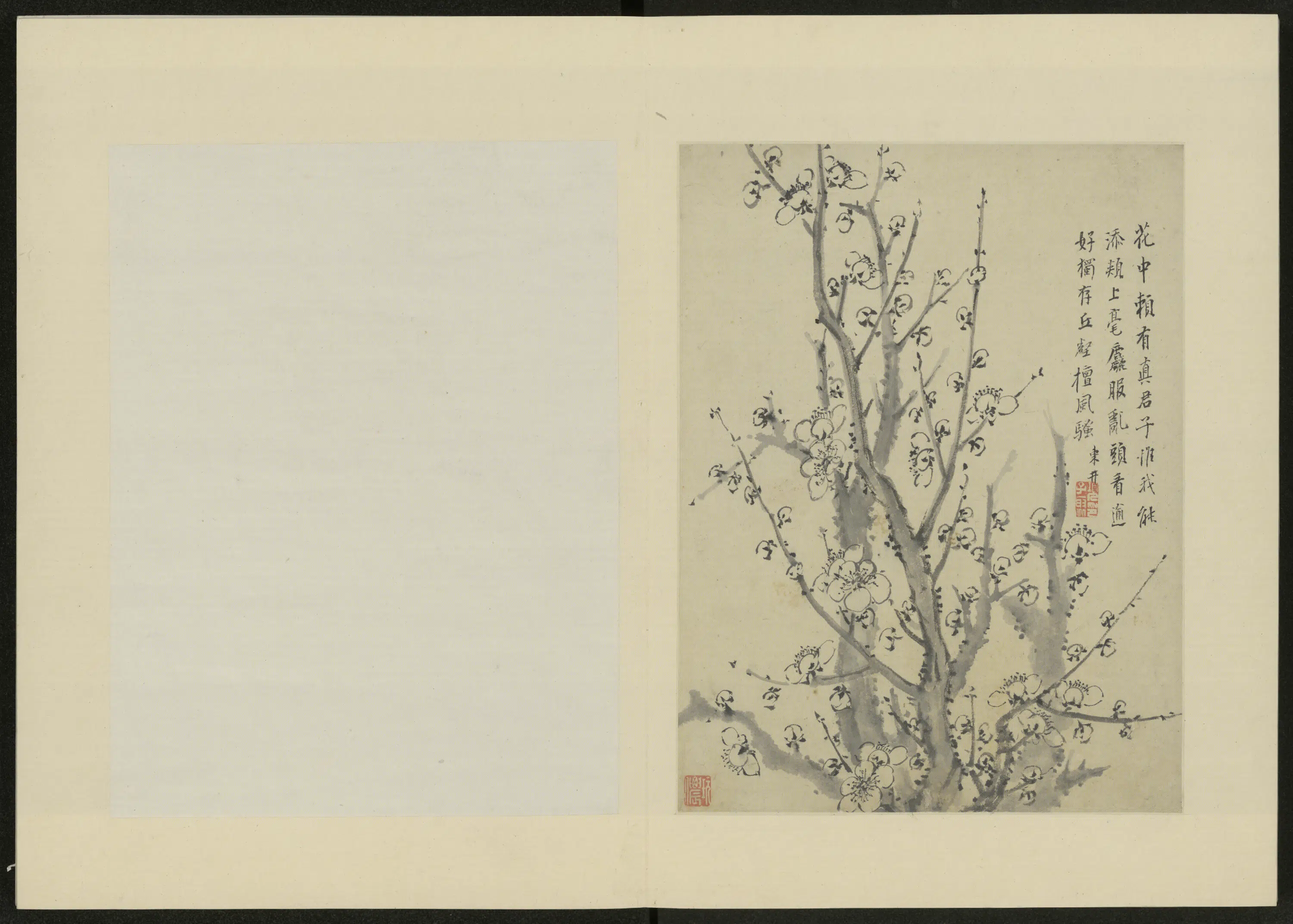 清代【项奎】《梅花册》 第4张