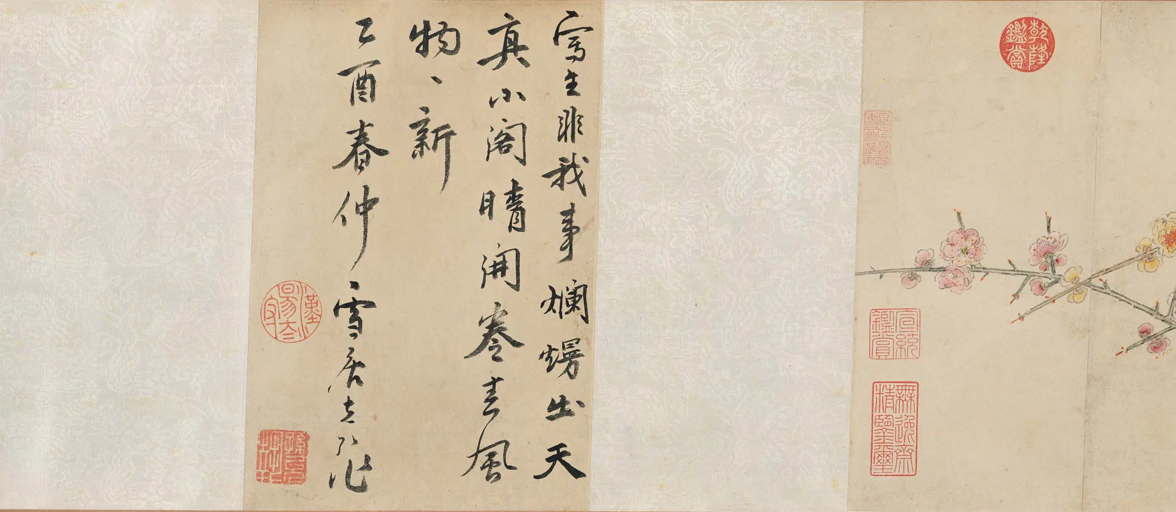 明朝【孙克弘】《设色花卉卷》
