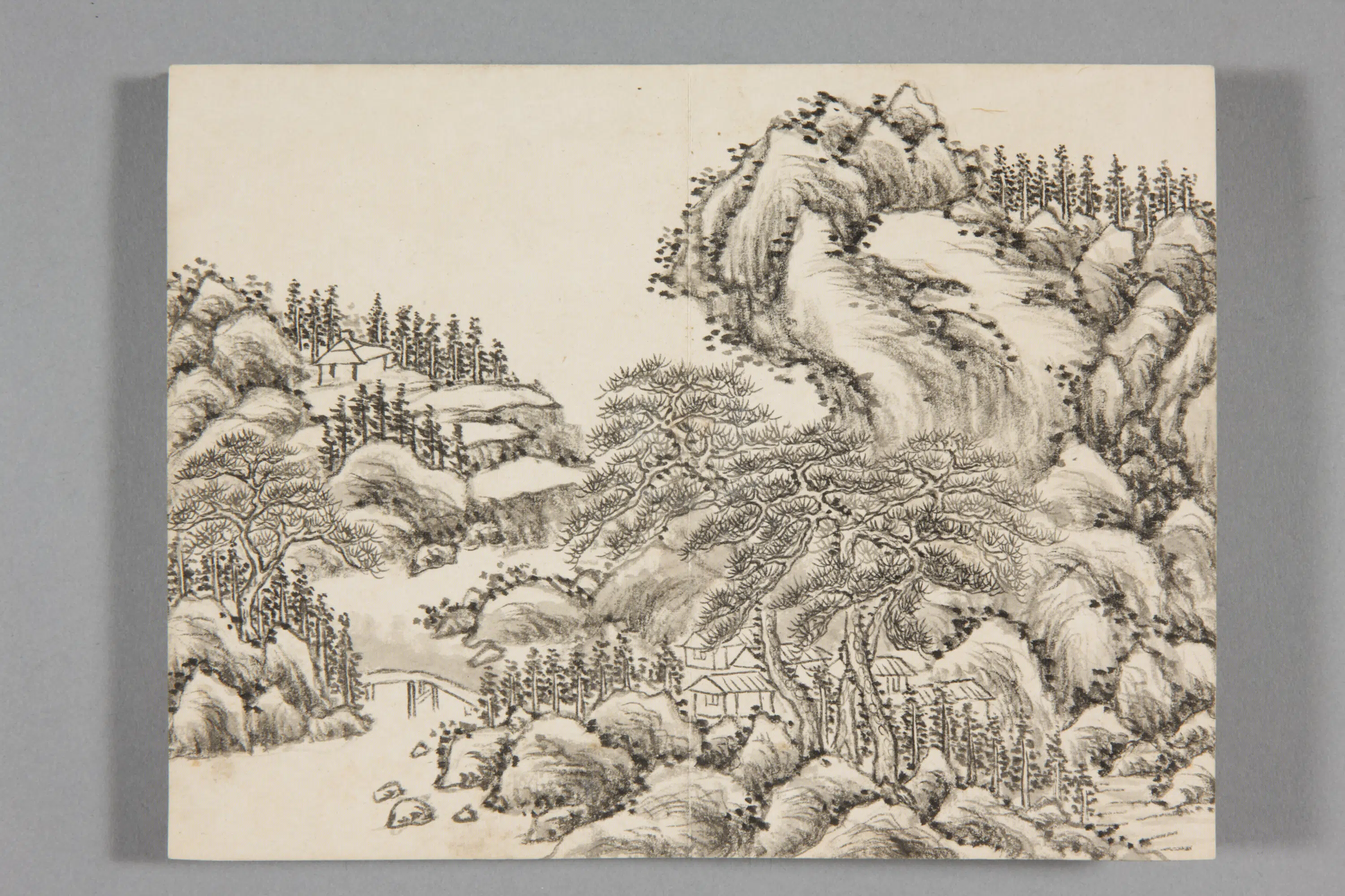 清代【董邦达】《山水册-2(8开)》 第5张 清代【董邦达】《山水册-2(8开)》 第5张